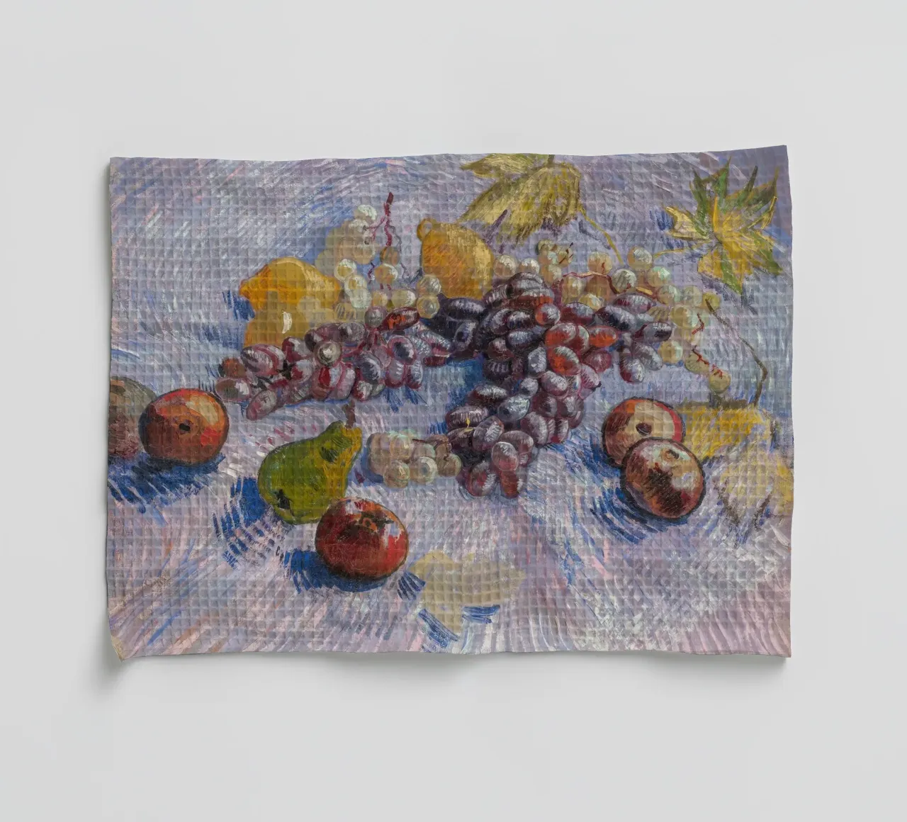 van Gogh, uva, mele, limoni e pere canovaccio da cucina da Carinaprint