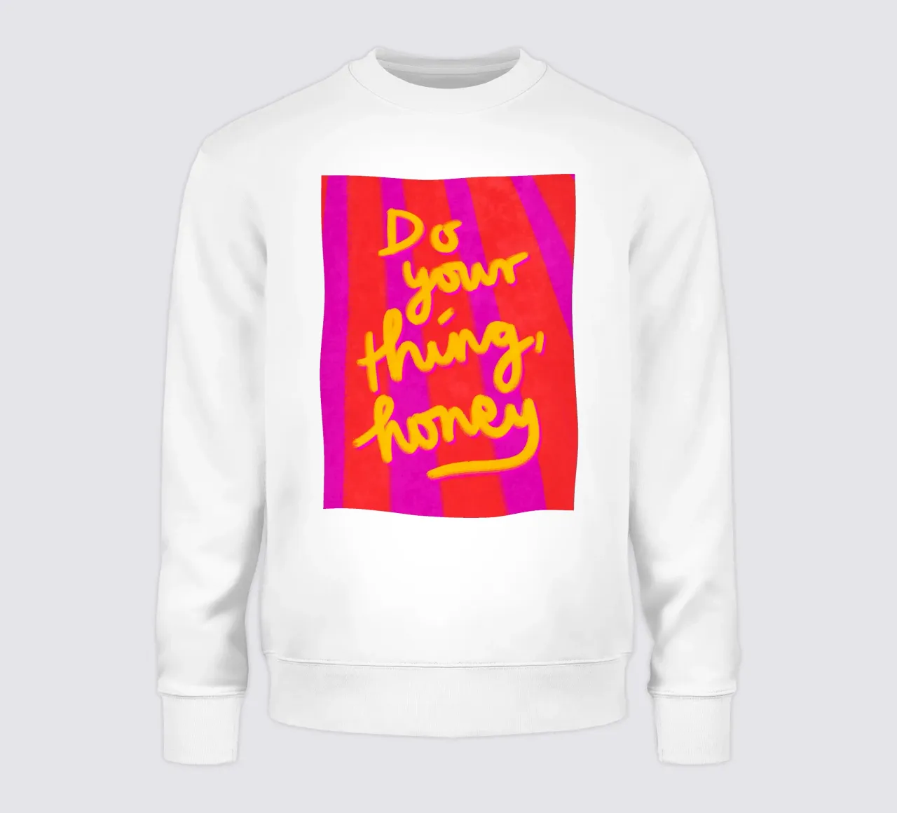 Do your Thing, honey felpa da Illustration Raissa Oltmanns