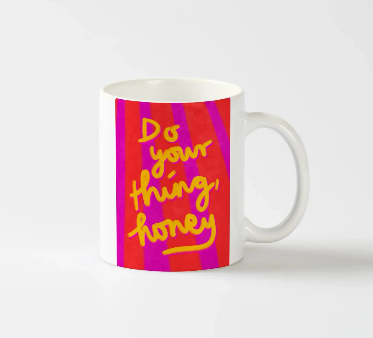 Do your Thing, honey tazza in ceramica da Illustration Raissa Oltmanns