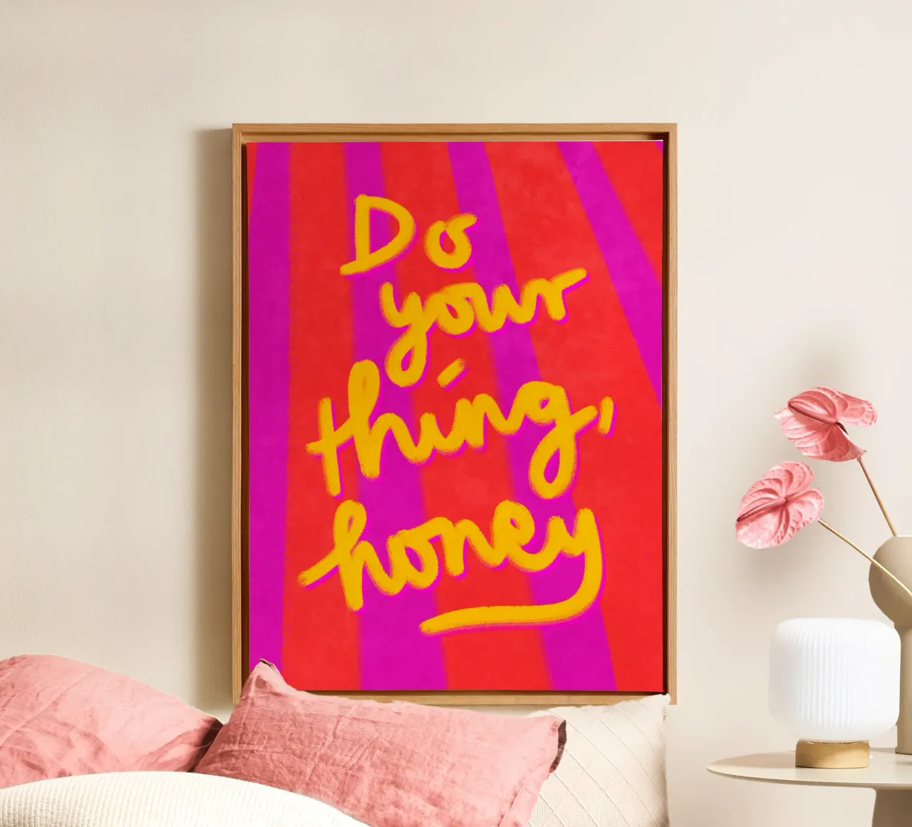 Do your Thing, honey tela da Illustration Raissa Oltmanns
