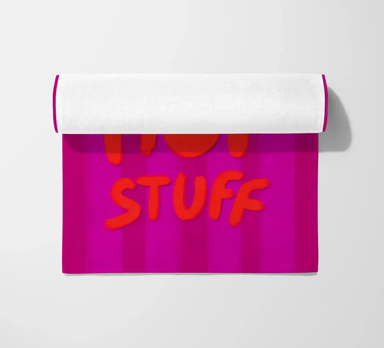 You're HOT Stuff - handlettering telo mare da Illustration Raissa Oltmanns