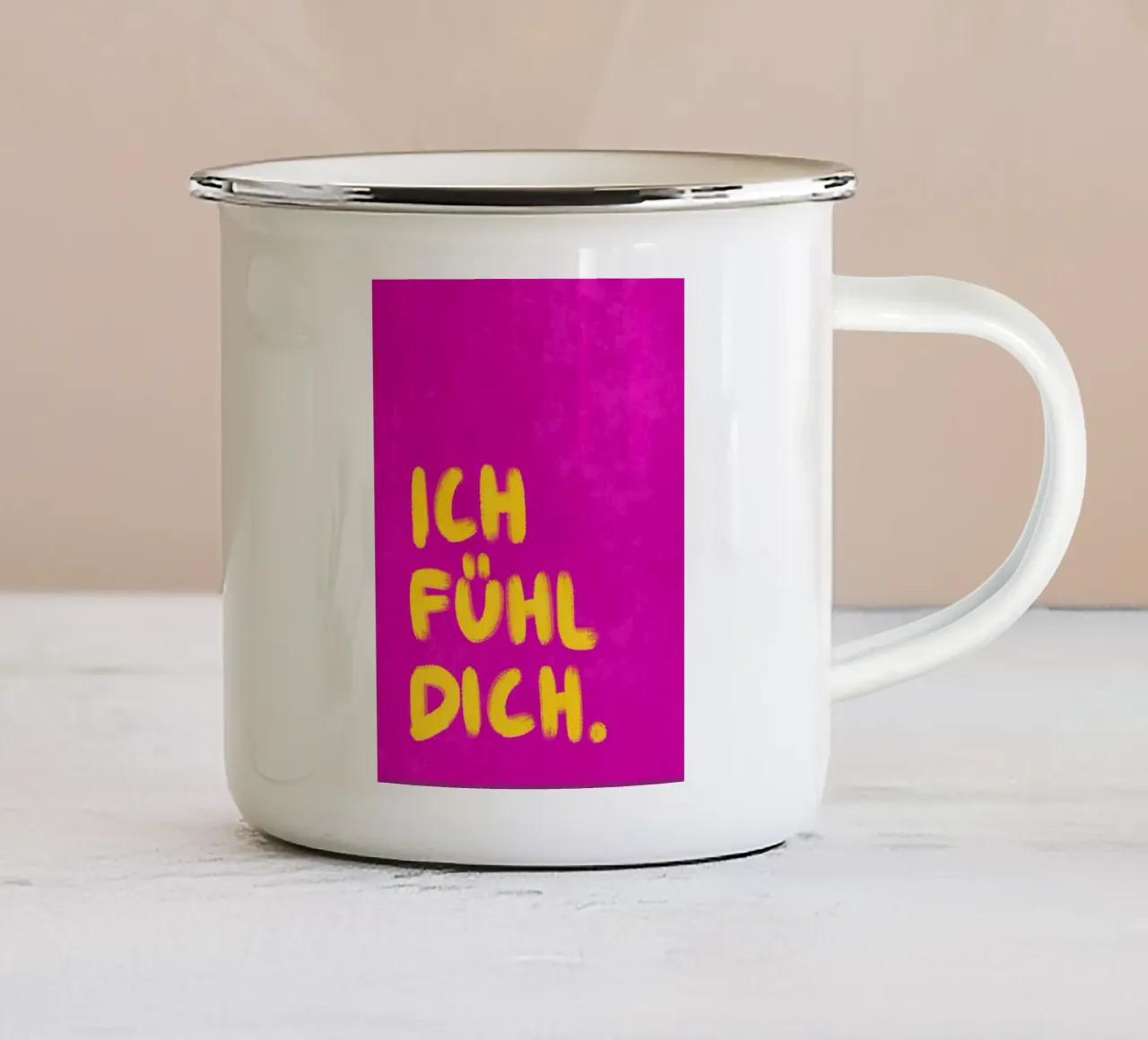 Ich fühl dich tazza in smalto da Illustration Raissa Oltmanns