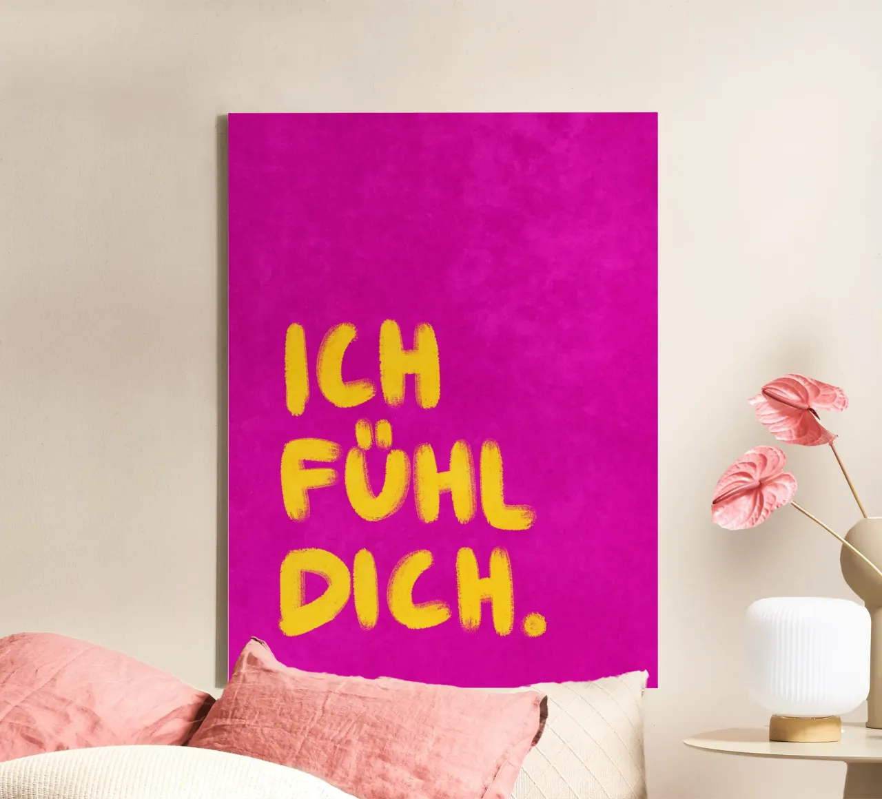 Ich fühl dich tela con Cornice a cassetta da Illustration Raissa Oltmanns