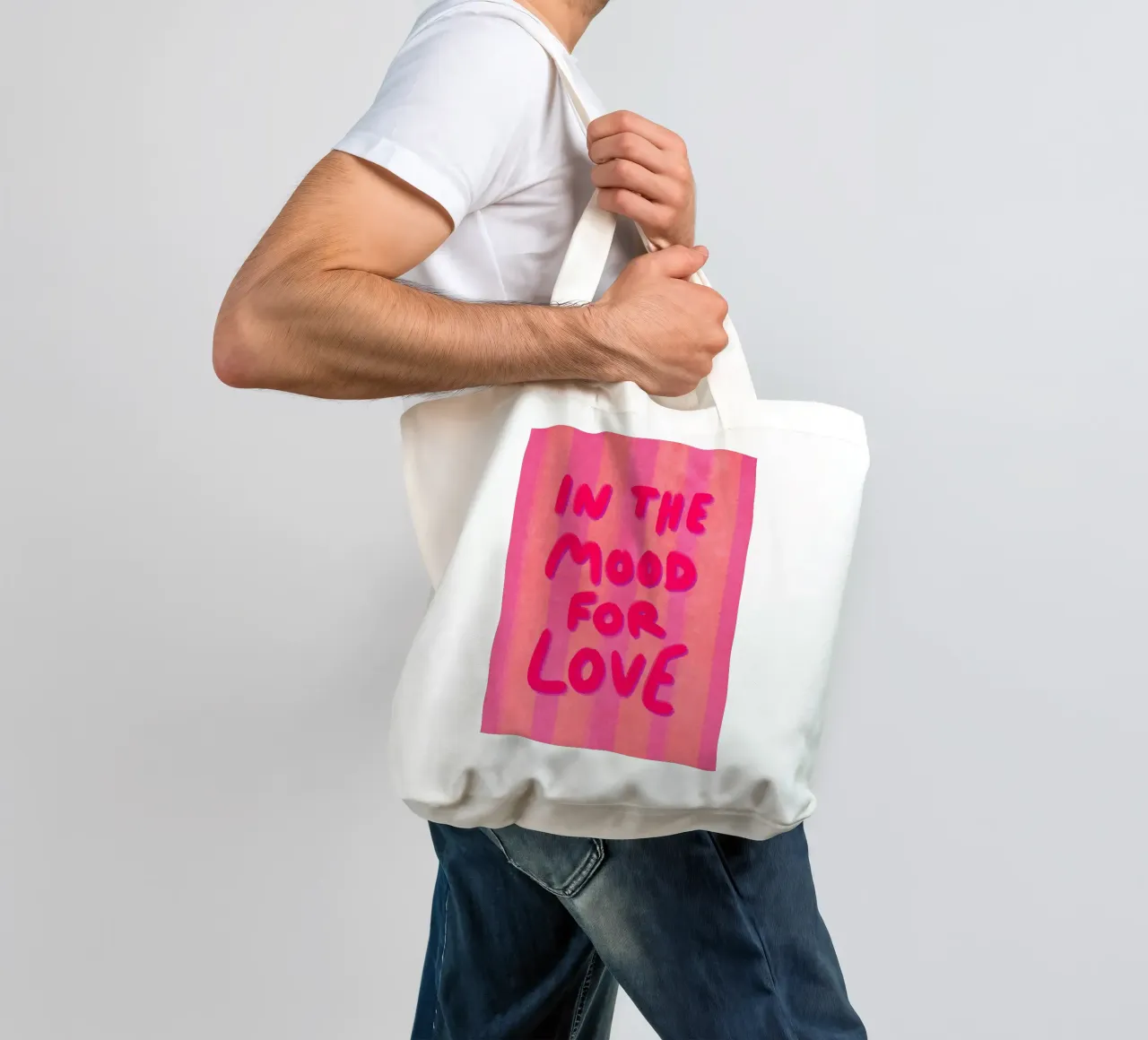 In the Mood for Love borsa in juta da Illustration Raissa Oltmanns