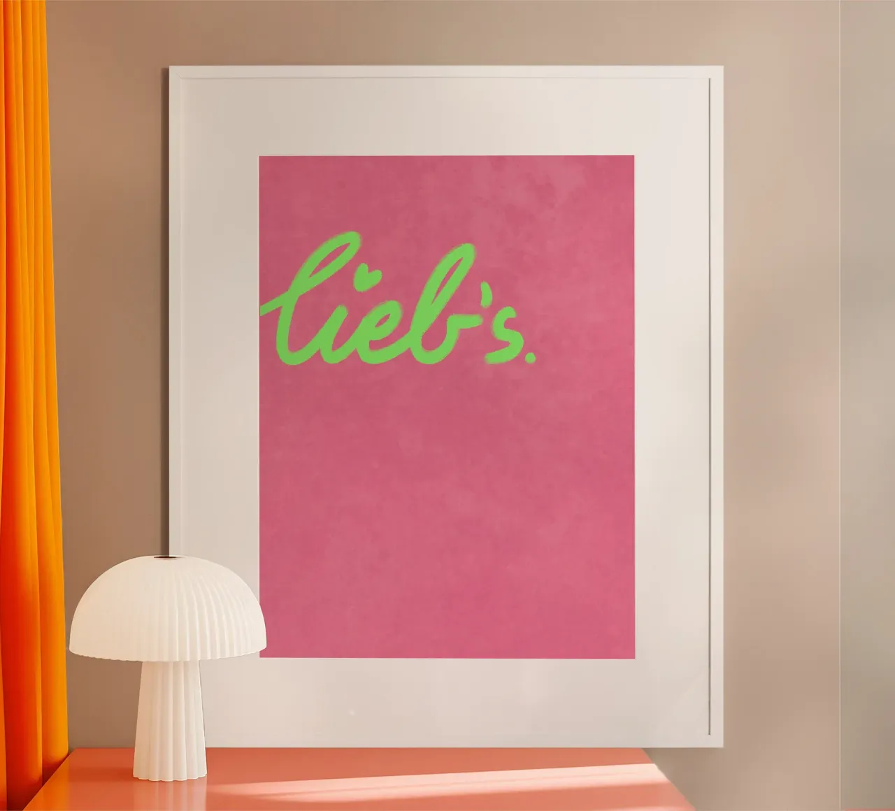 Norddeutsche Liebeserklärung: liebs poster van Illustration Raissa Oltmanns