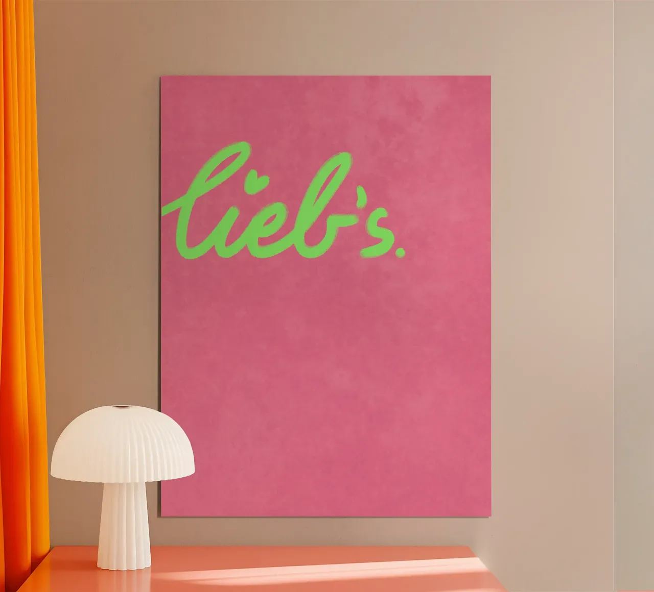 Norddeutsche Liebeserklärung: liebs poster van Illustration Raissa Oltmanns