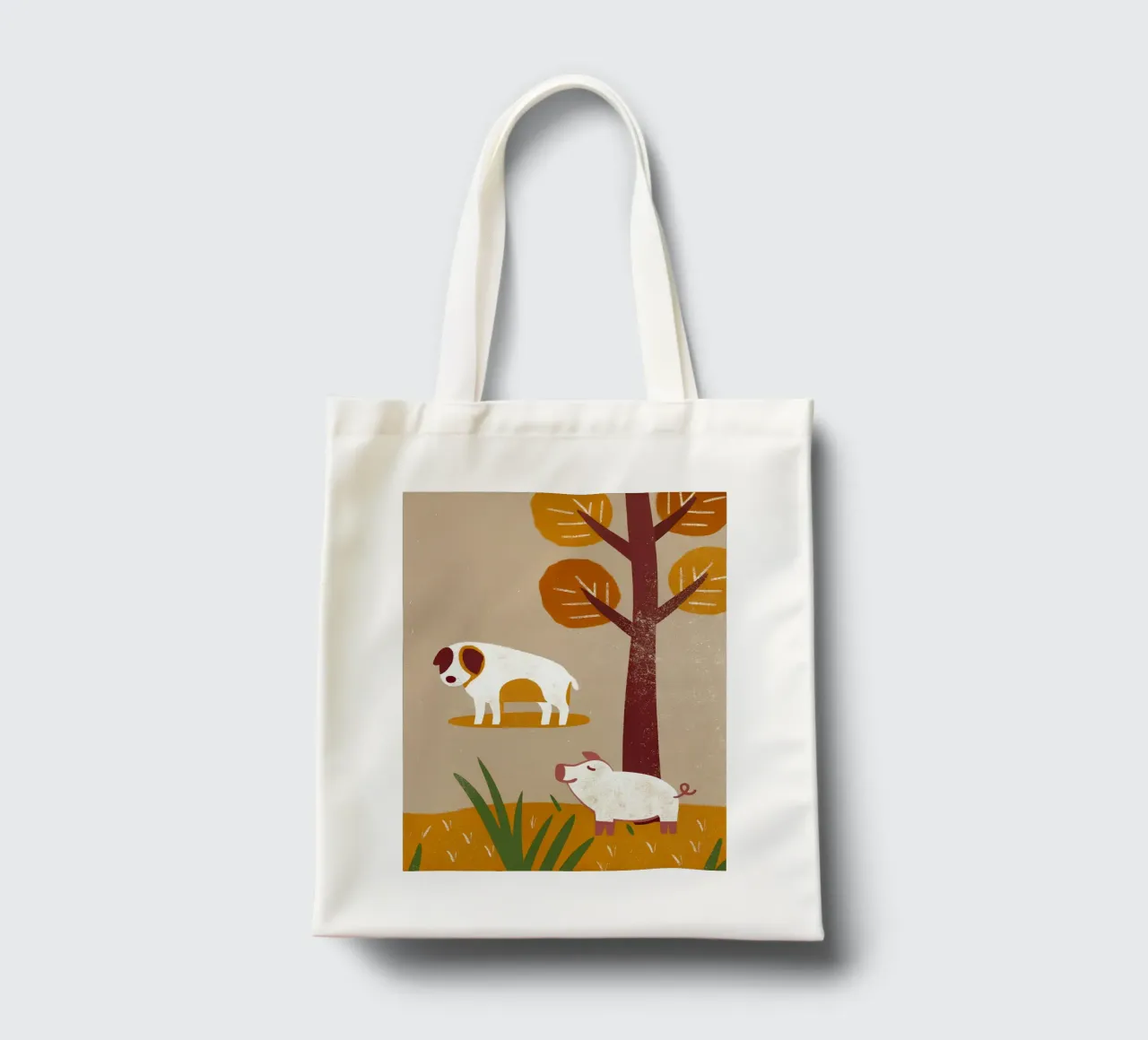 Cane e maiale Retro Pop borsa in juta da THE LATEST SHOP