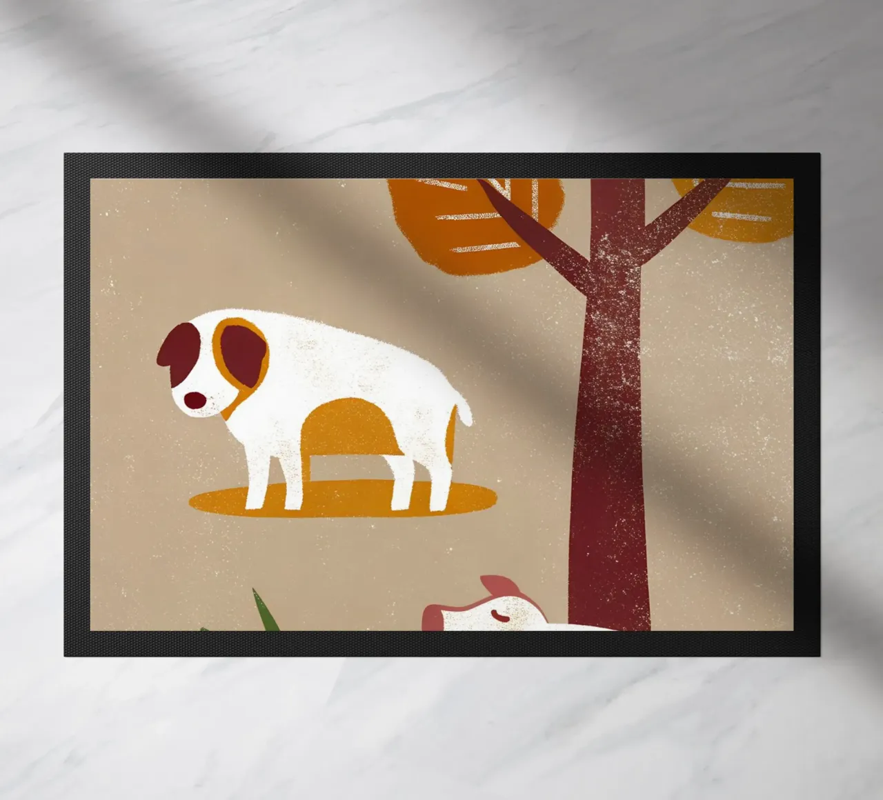 Cane e maiale Retro Pop zerbino da THE LATEST SHOP