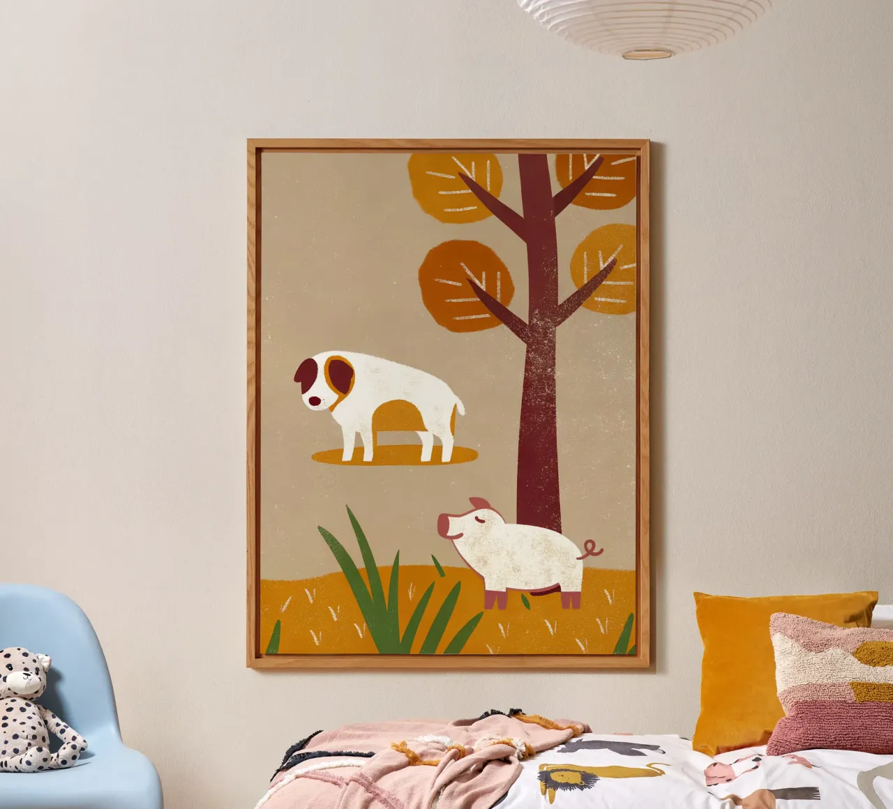Cane e maiale Retro Pop alluminio dibond da THE LATEST SHOP
