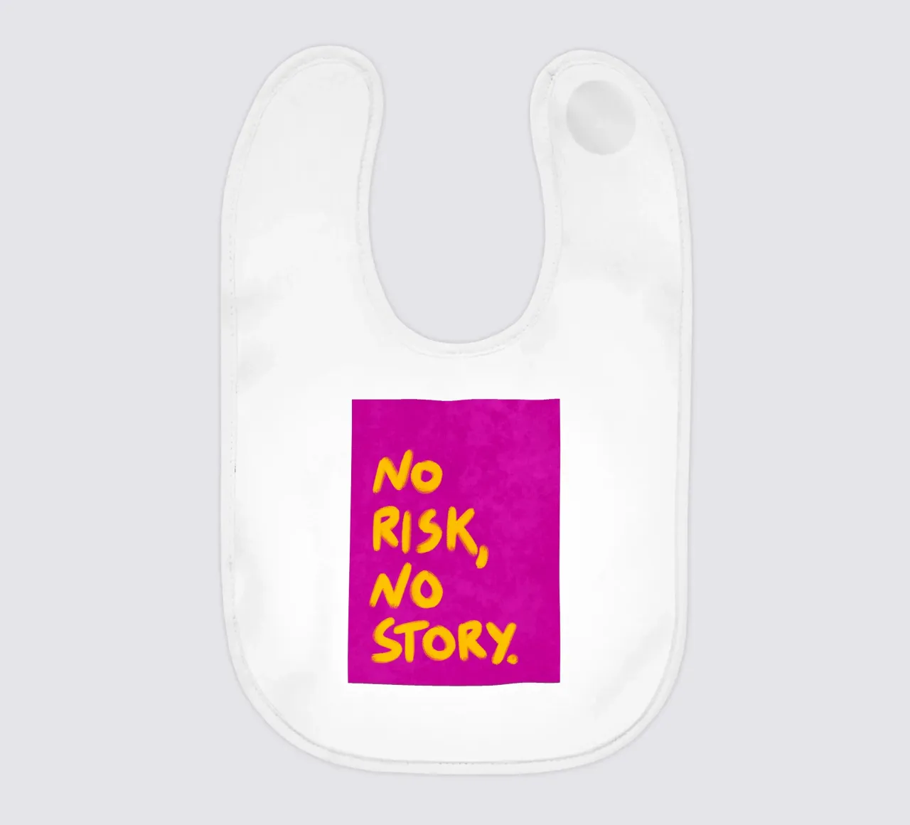 No risk, no story bavaglino da Illustration Raissa Oltmanns