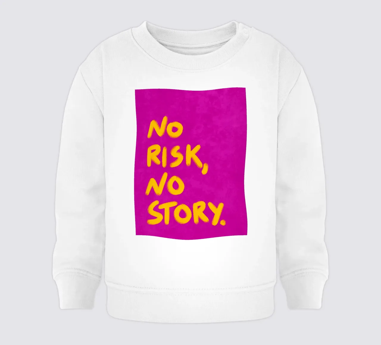 No risk, no story felpa neonato da Illustration Raissa Oltmanns