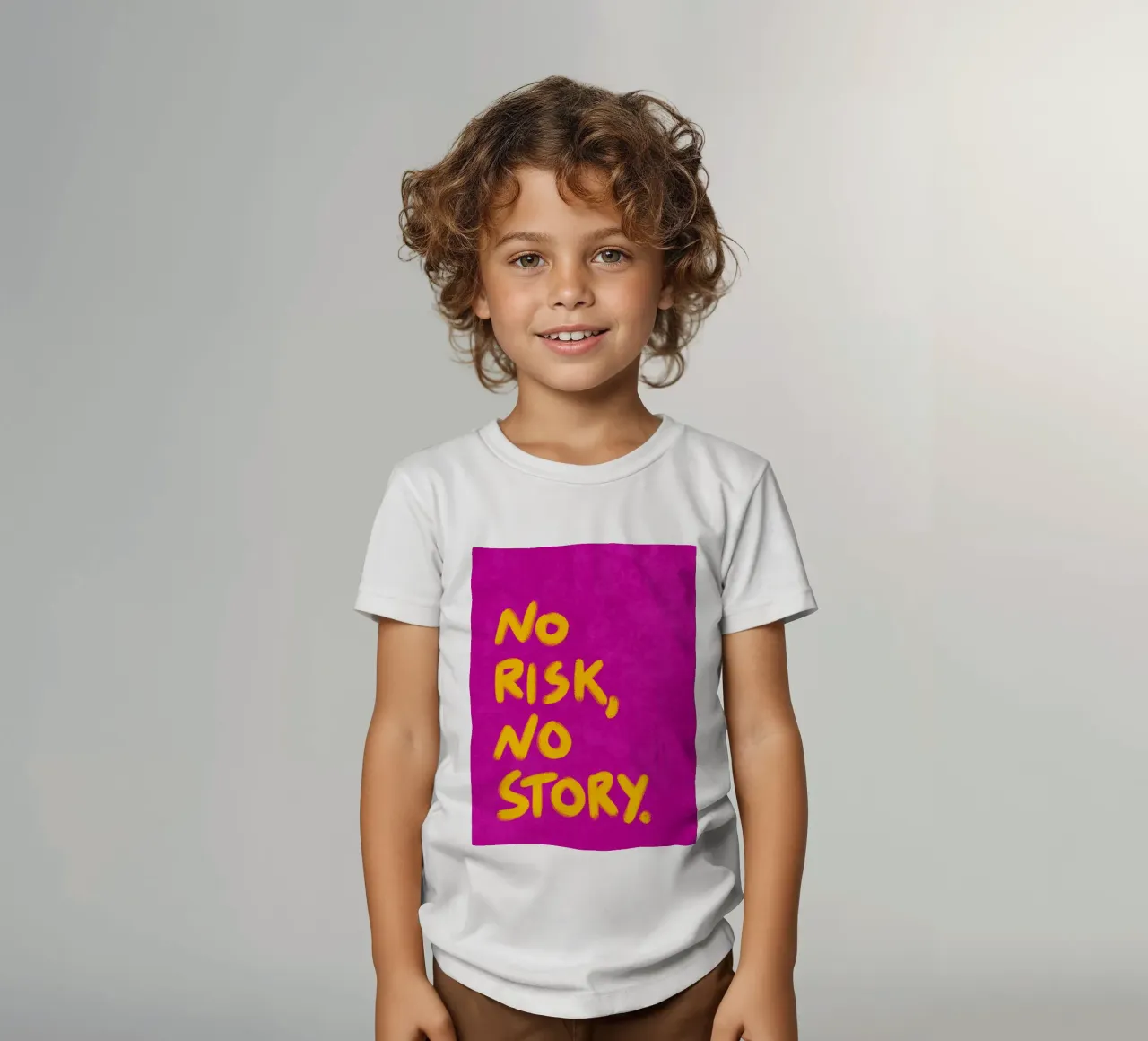 No risk, no story Kinder T-Shirt von Illustration Raissa Oltmanns
