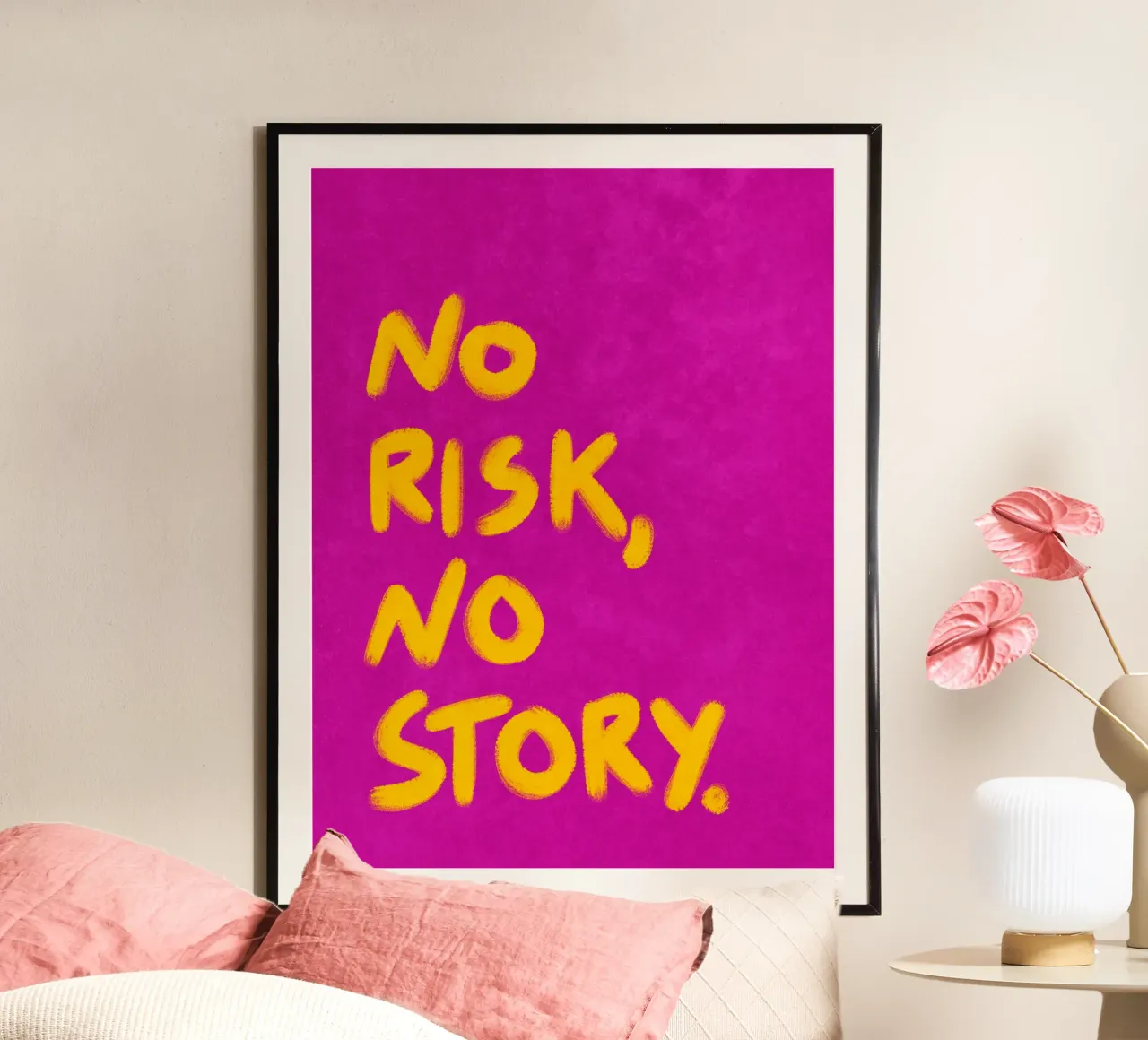 No risk, no story carta hahnemühle da Illustration Raissa Oltmanns