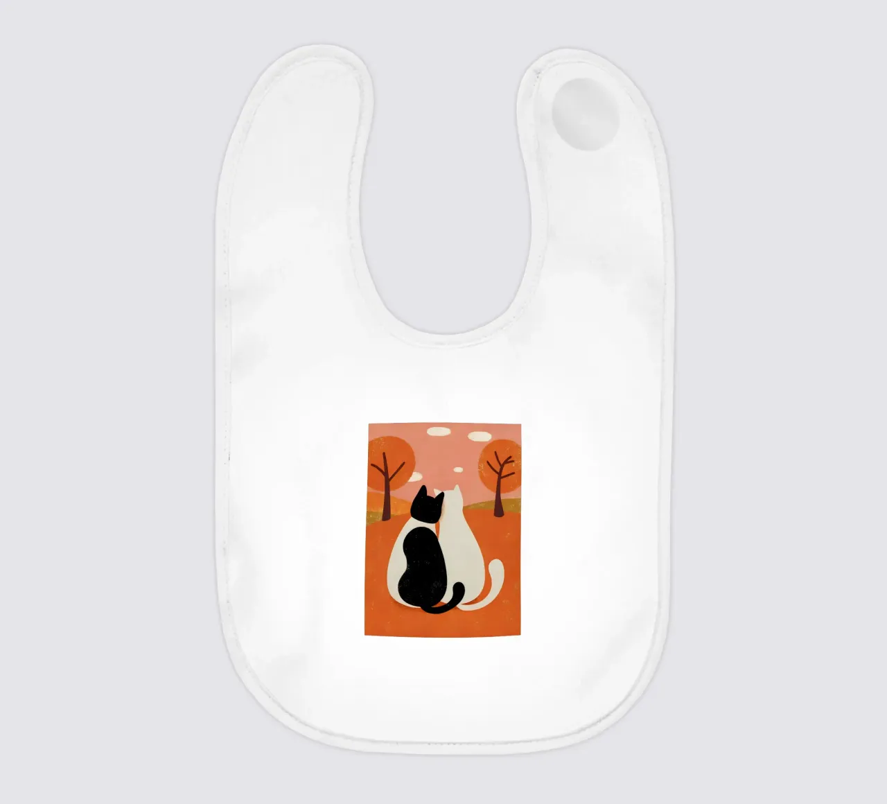 Due gatti pop retrò bavaglino da THE LATEST SHOP