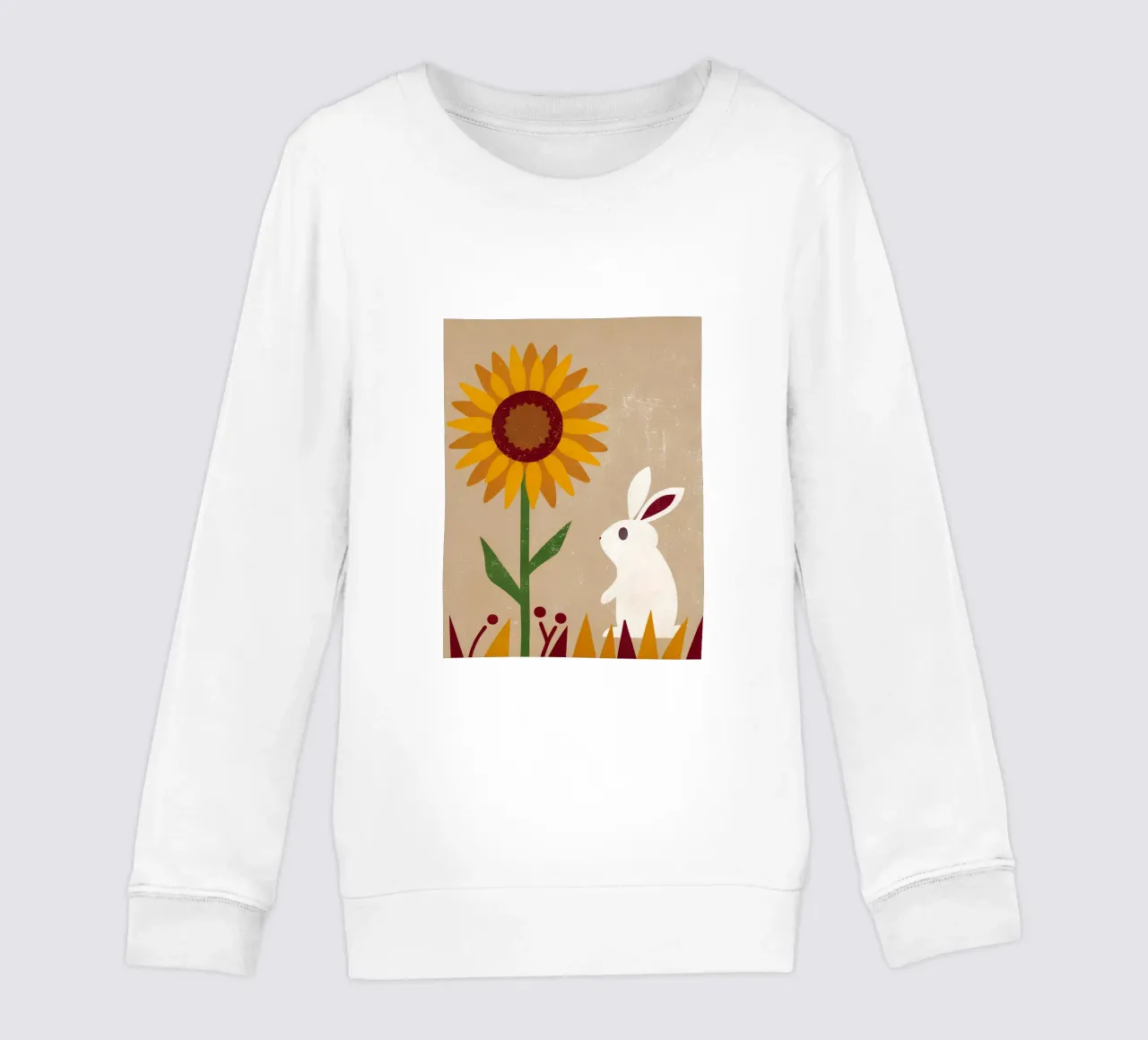 Girasole e coniglio Retro Pop felpa bambino da THE LATEST SHOP