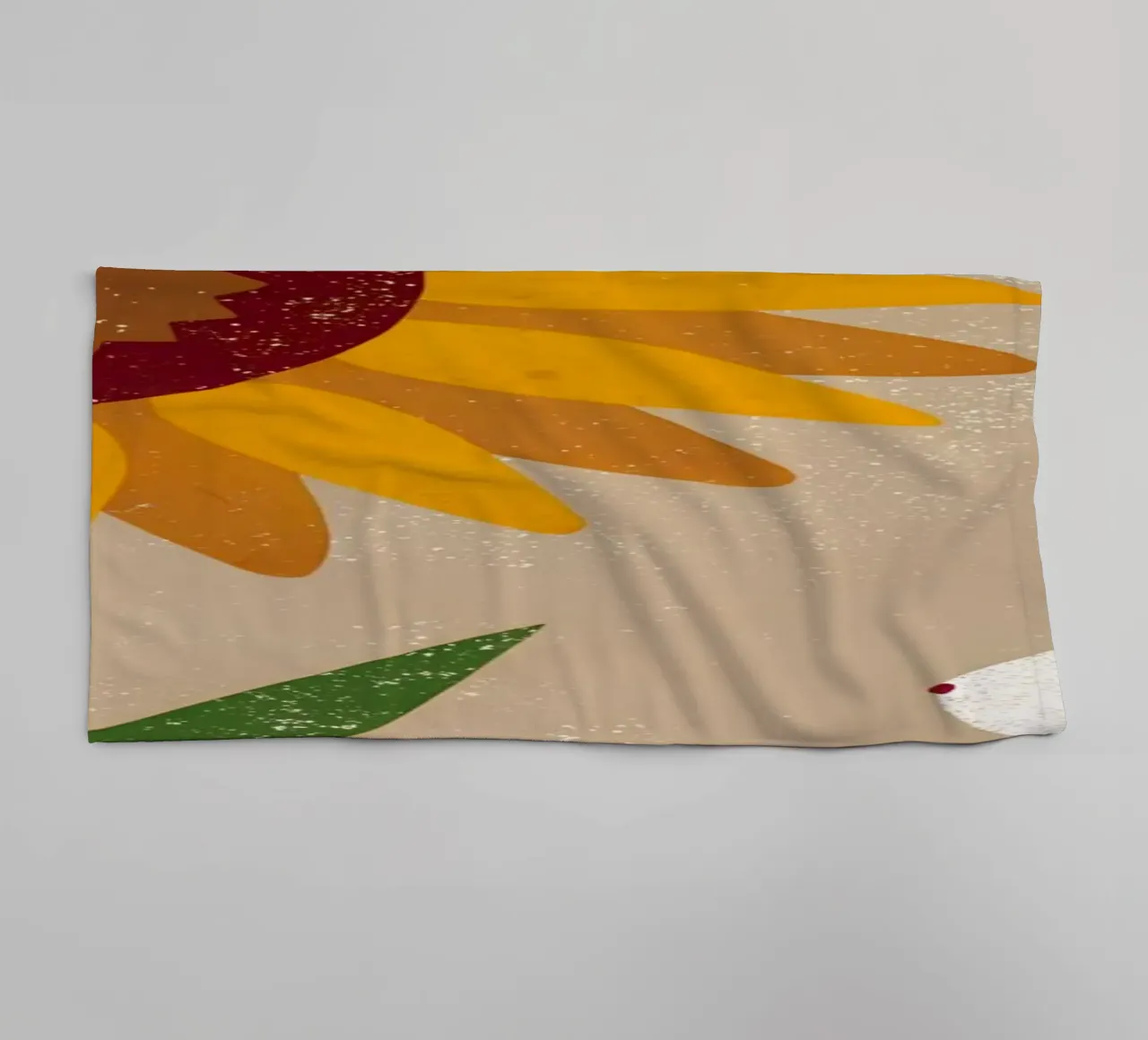Girasole e coniglio Retro Pop asciugamano da bagno da THE LATEST SHOP