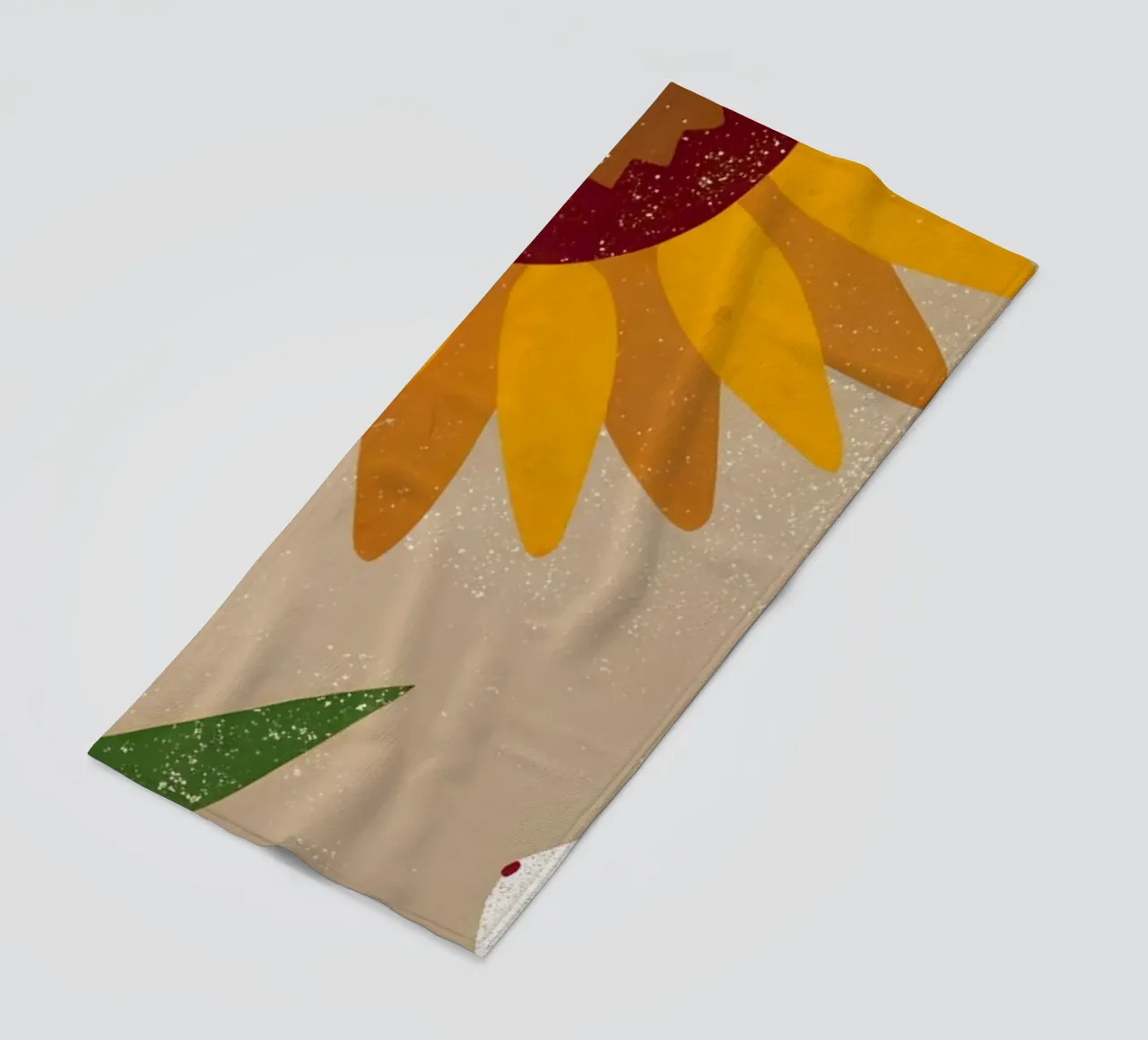 Girasole e coniglio Retro Pop telo mare da THE LATEST SHOP