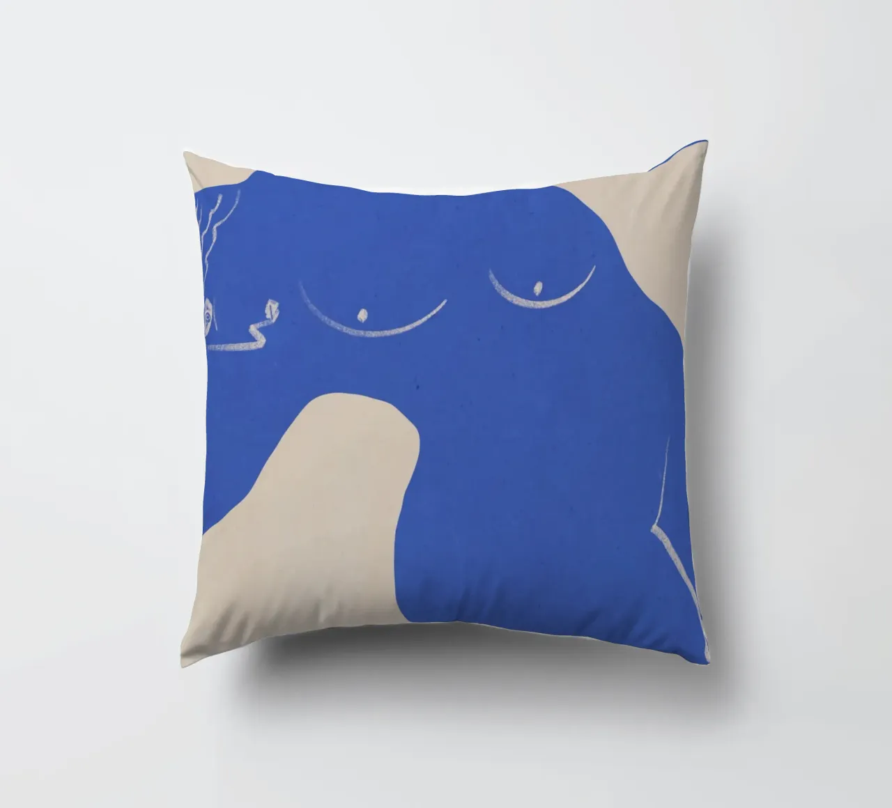 Musa greca in blu cuscino da Little Dean