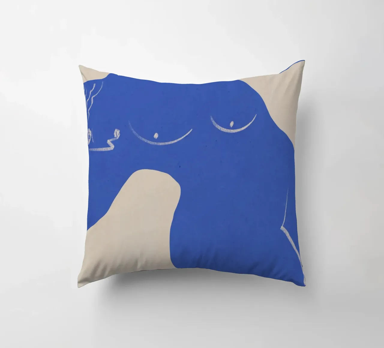 Musa greca in blu cuscino da Little Dean