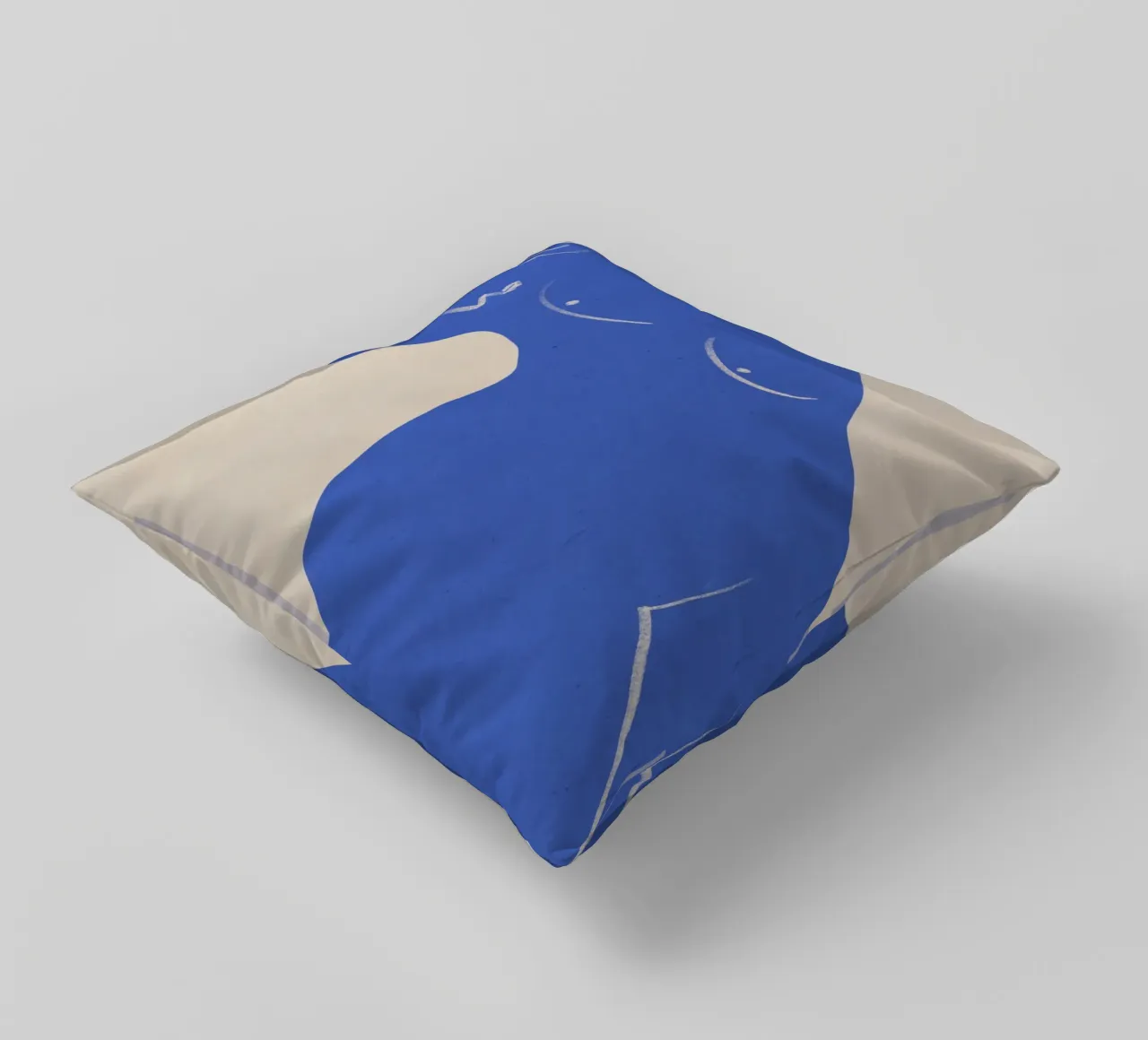 Musa greca in blu cuscino da Little Dean