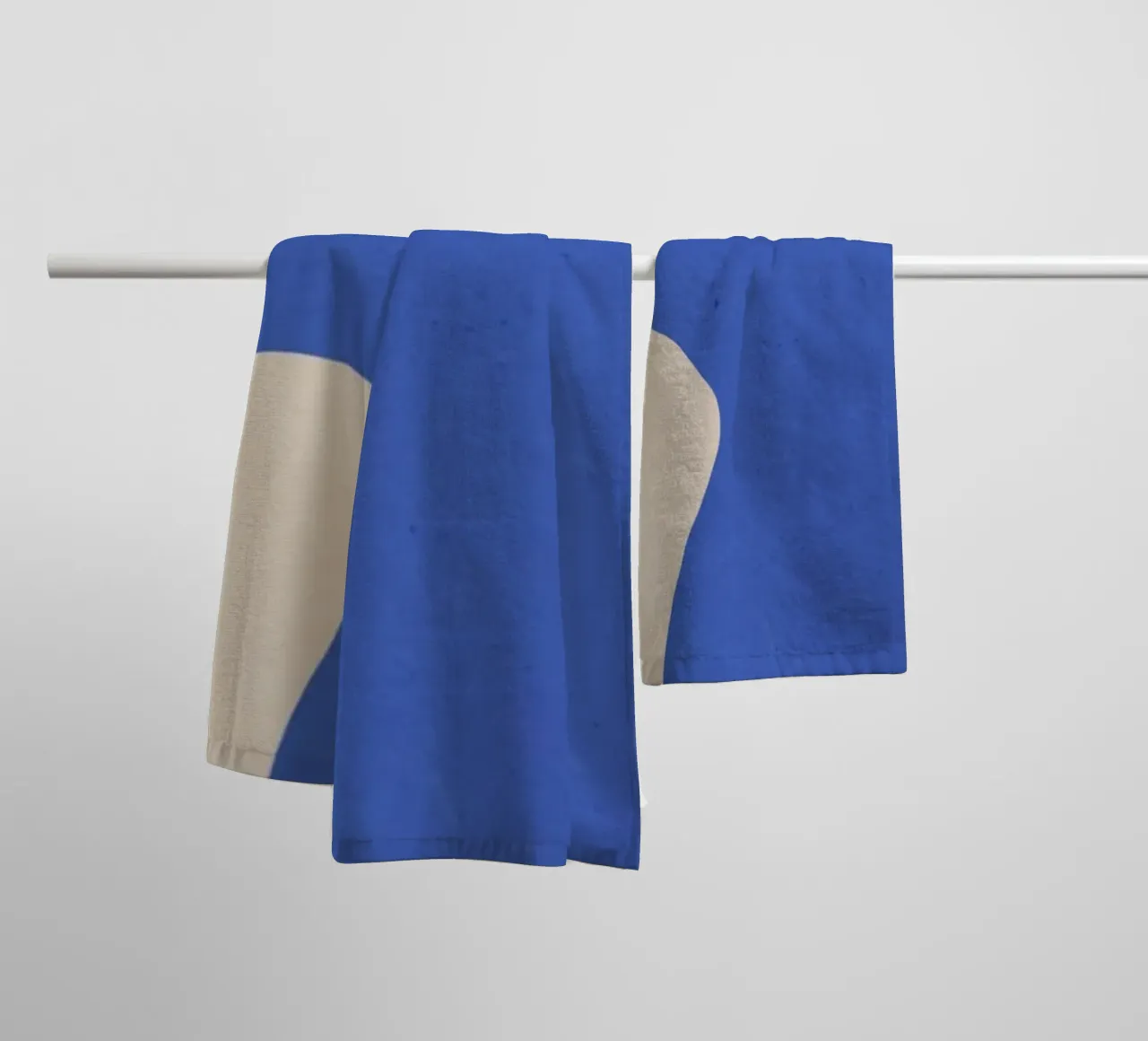 Greek muse in blue towel by Little Dean