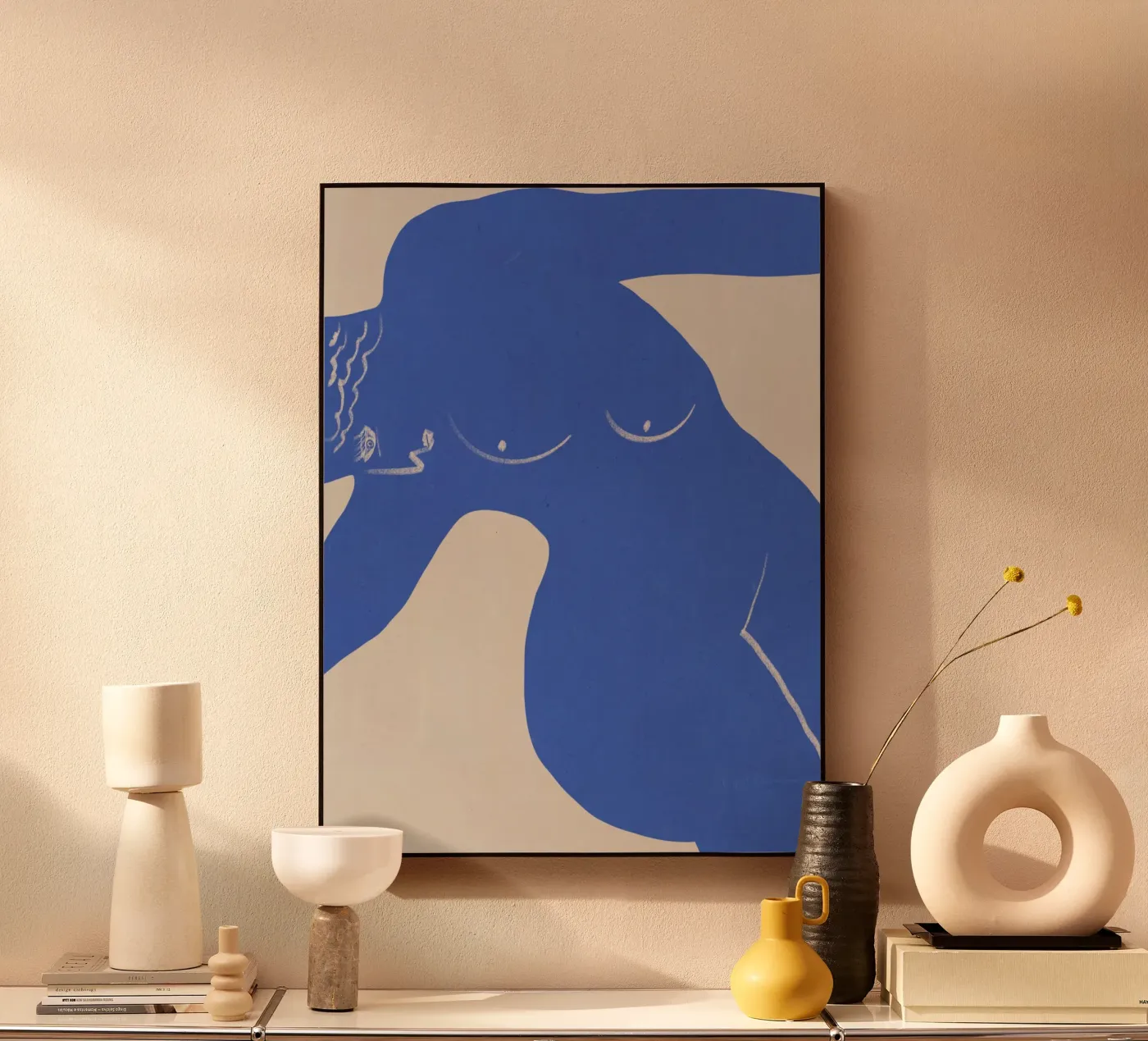 Musa greca in blu plexiglass da Little Dean