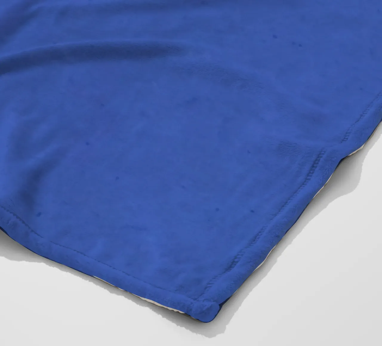 Greek muse in blue fleece blanket by Little Dean