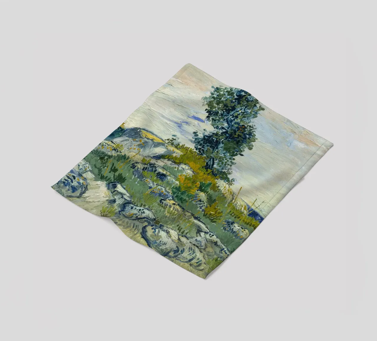 van Gogh, Roccia con quercia Dipinto a olio coperta in pile da Carinaprint