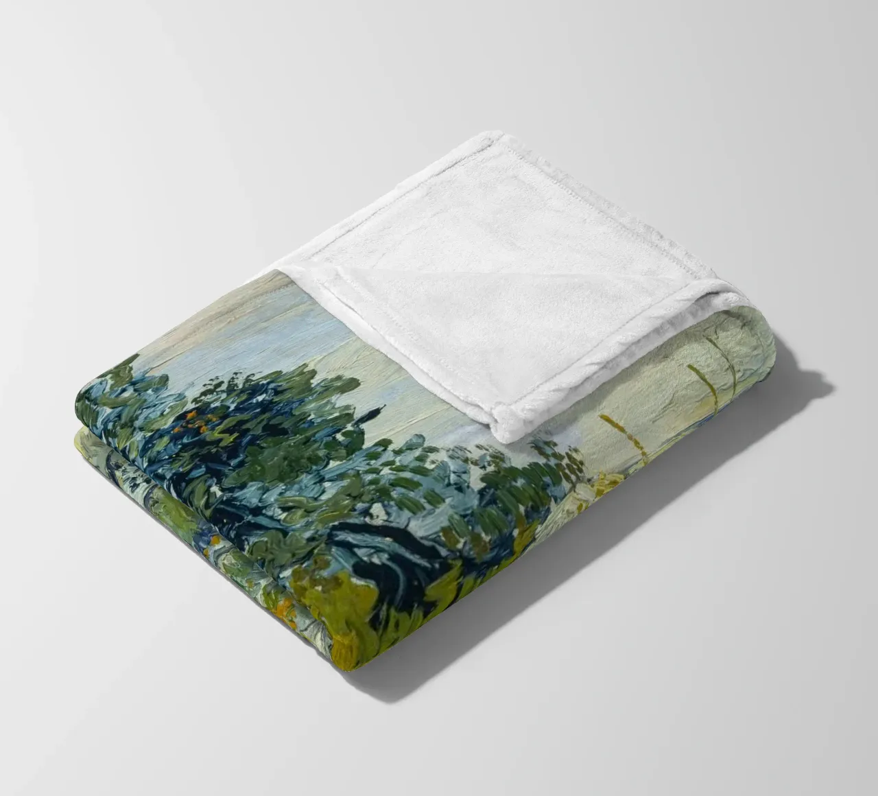 van Gogh, Roccia con quercia Dipinto a olio coperta in pile da Carinaprint