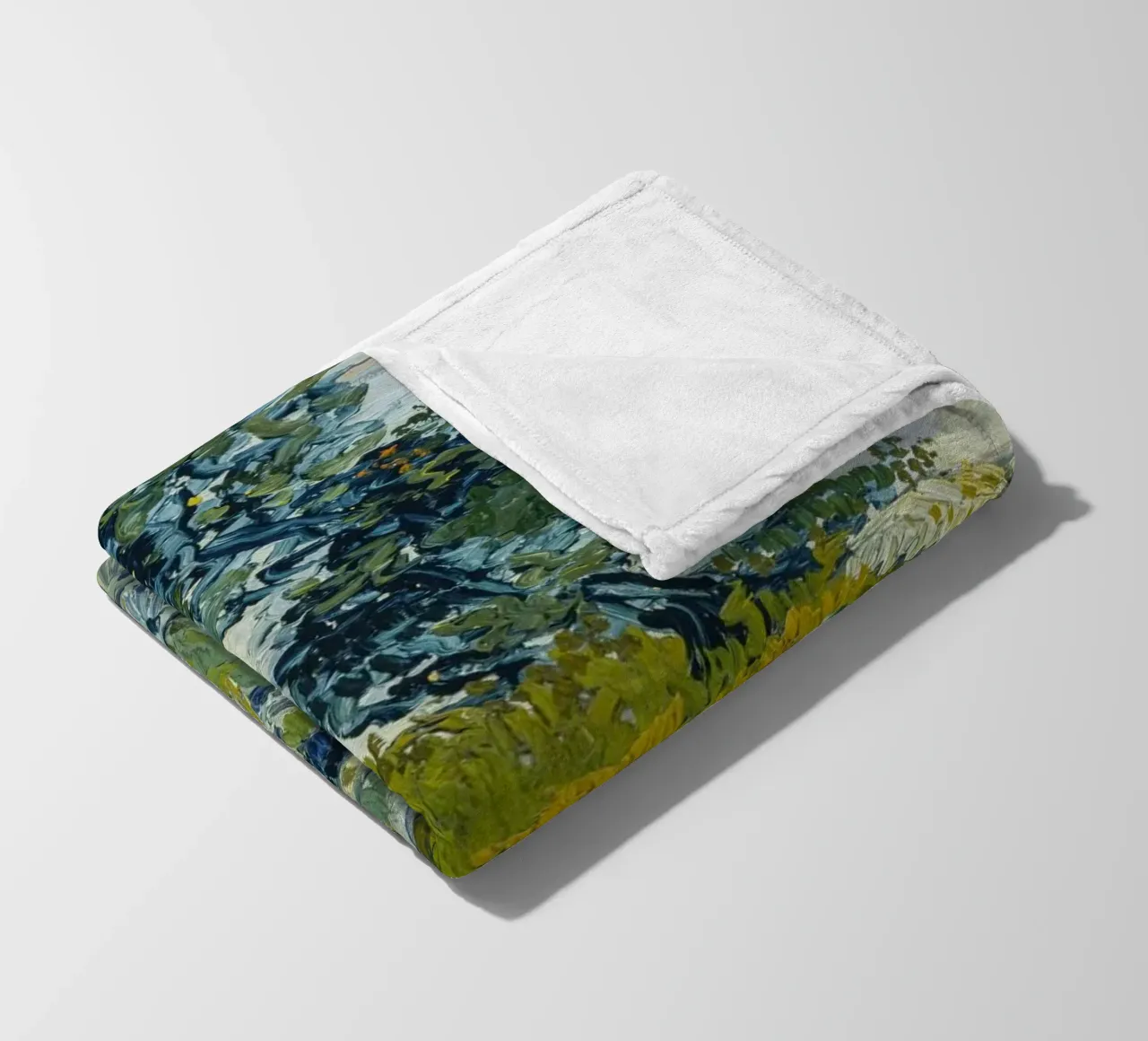 van Gogh, Roccia con quercia Dipinto a olio coperta in pile da Carinaprint