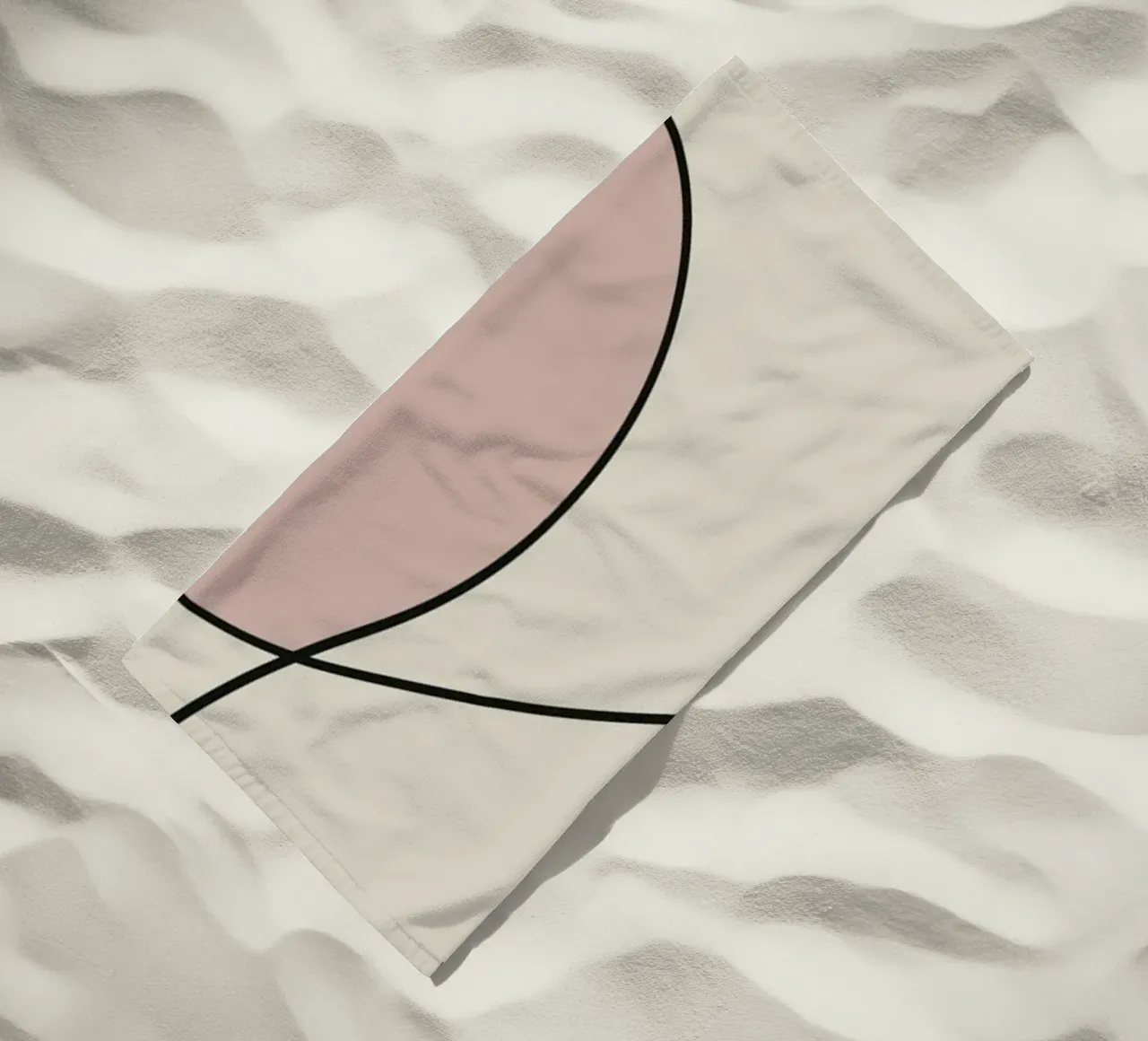 Minimal graceful line art abstract 14 telo mare da Little Dean