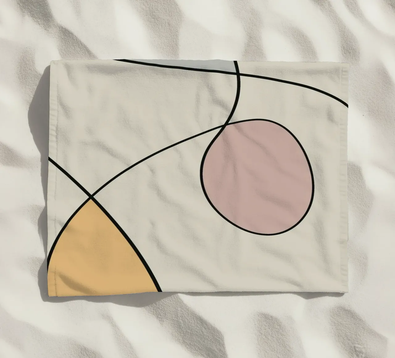 Minimal graceful line art abstract 14 telo mare da Little Dean