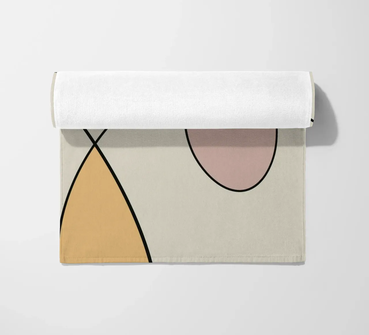 Minimal graceful line art abstract 14 telo mare da Little Dean