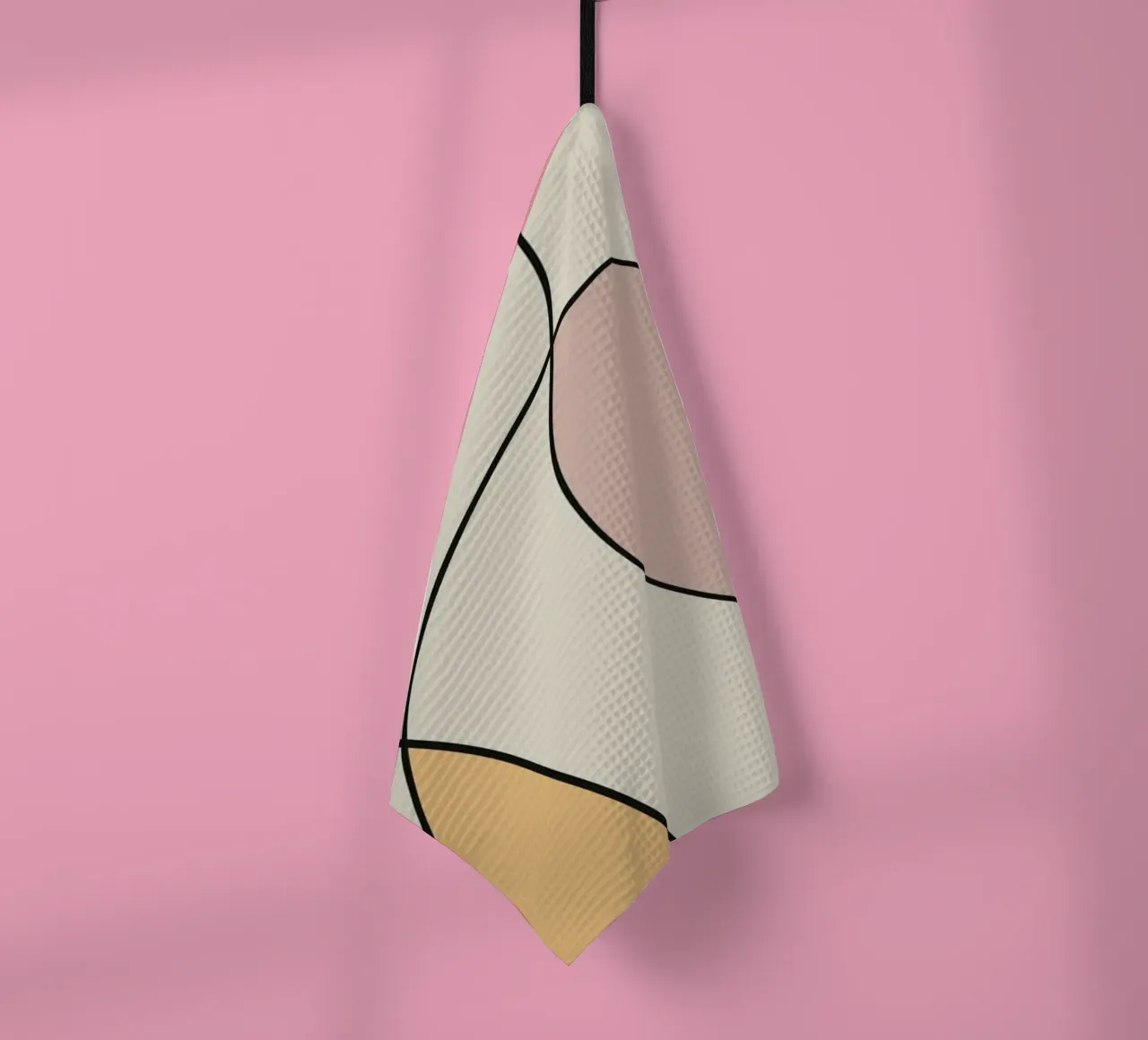 Minimal graceful line art abstract 14 canovaccio da cucina da Little Dean