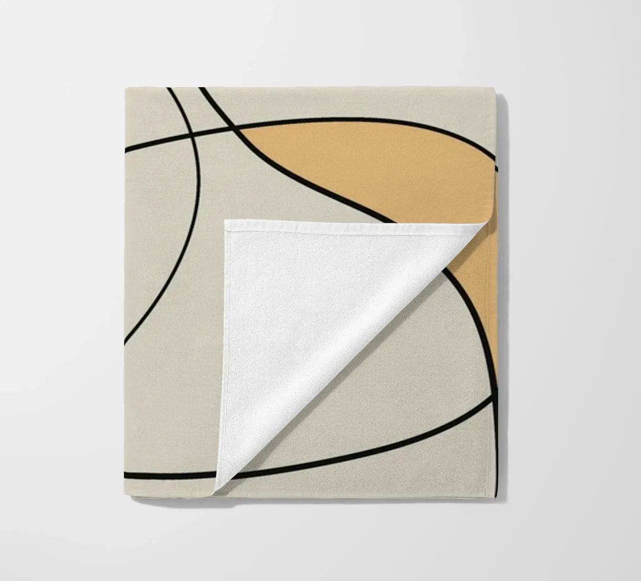 Minimal graceful line art abstract 18 telo mare da Little Dean