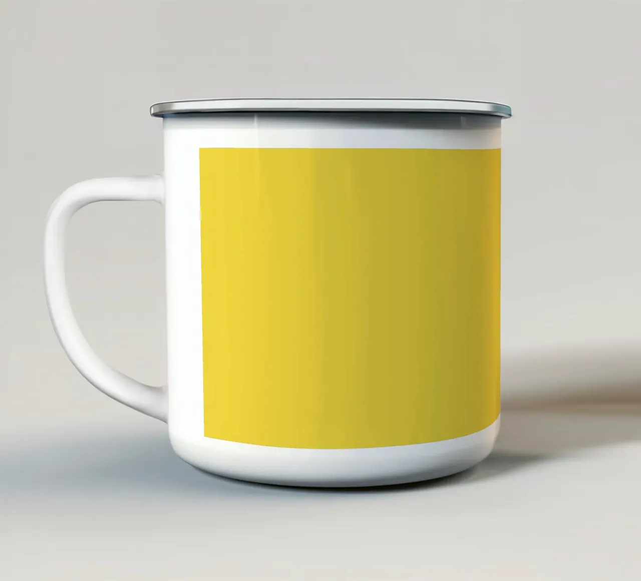 Unvorhersehbarkeit Surreal Zitrone Apfel Obst Illustration Emaille Tasse von sillyindustries