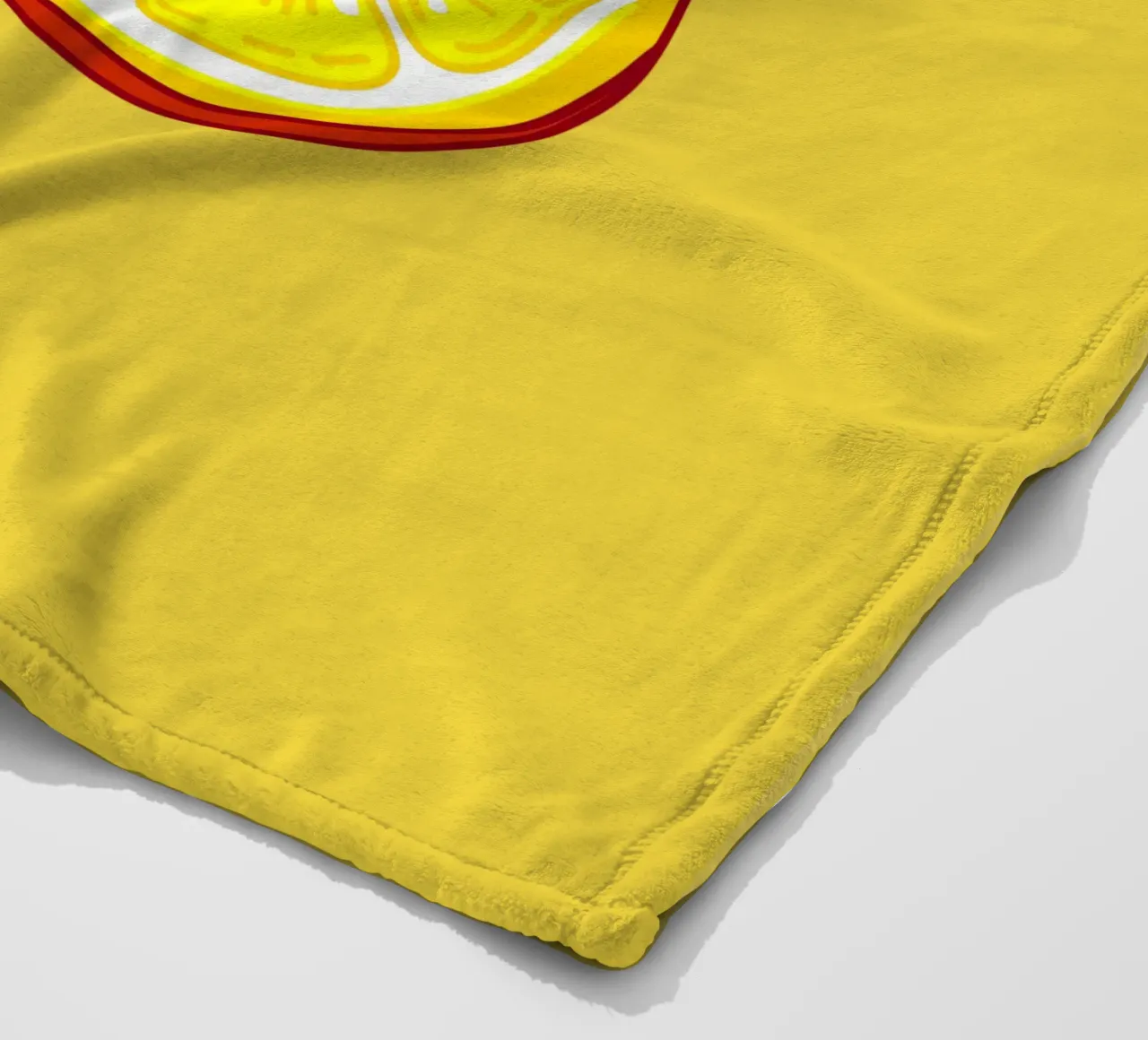 Unvorhersehbarkeit Surreal Zitrone Apfel Obst Illustration Fleecedecke von sillyindustries