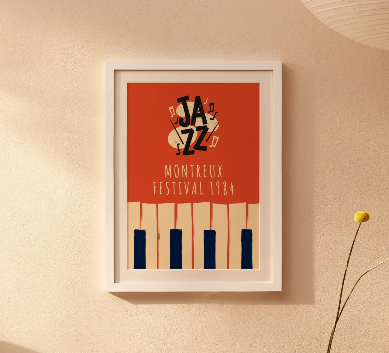 Montreux Jazz Fest 1984 - Poster d'epoca poster con telaio in alluminio da NorwesClub