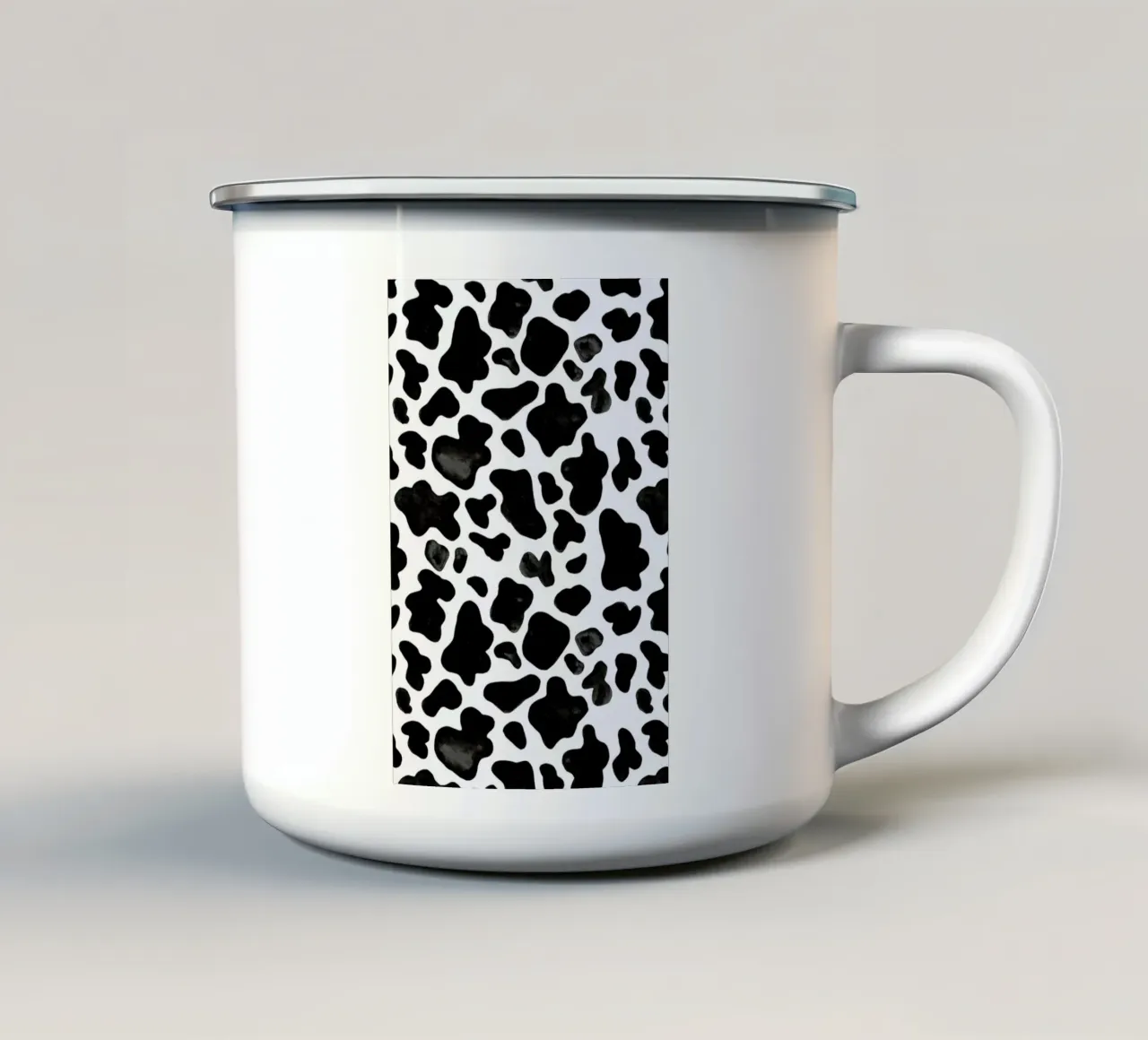 Cow tazza in smalto da Sabrina Ziegenhorn