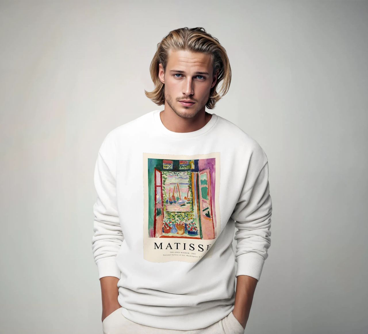 Henri Matisse Open Window - Fauvism Art Print sudadera de NorwesClub