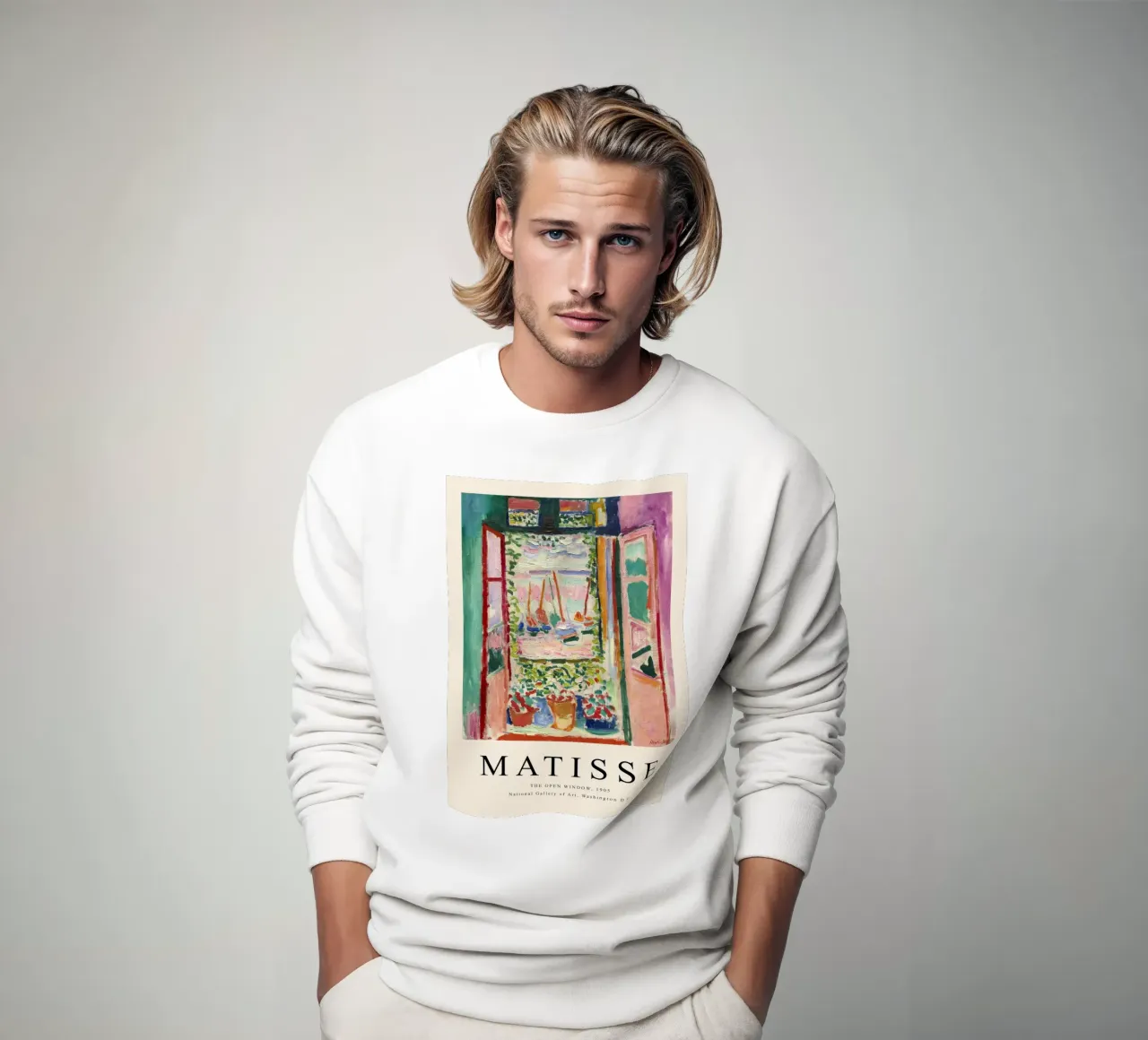 Henri Matisse Open Window - Fauvism Art Print Sweatshirt von NorwesClub