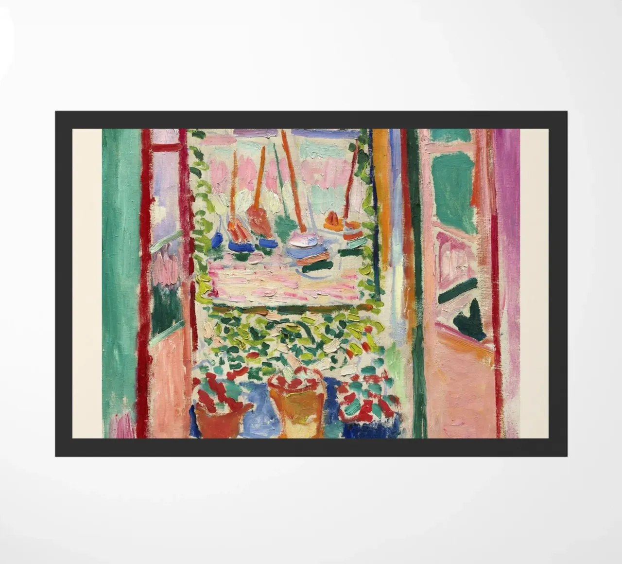Henri Matisse Open Window - Fauvism Art Print felpudo de NorwesClub