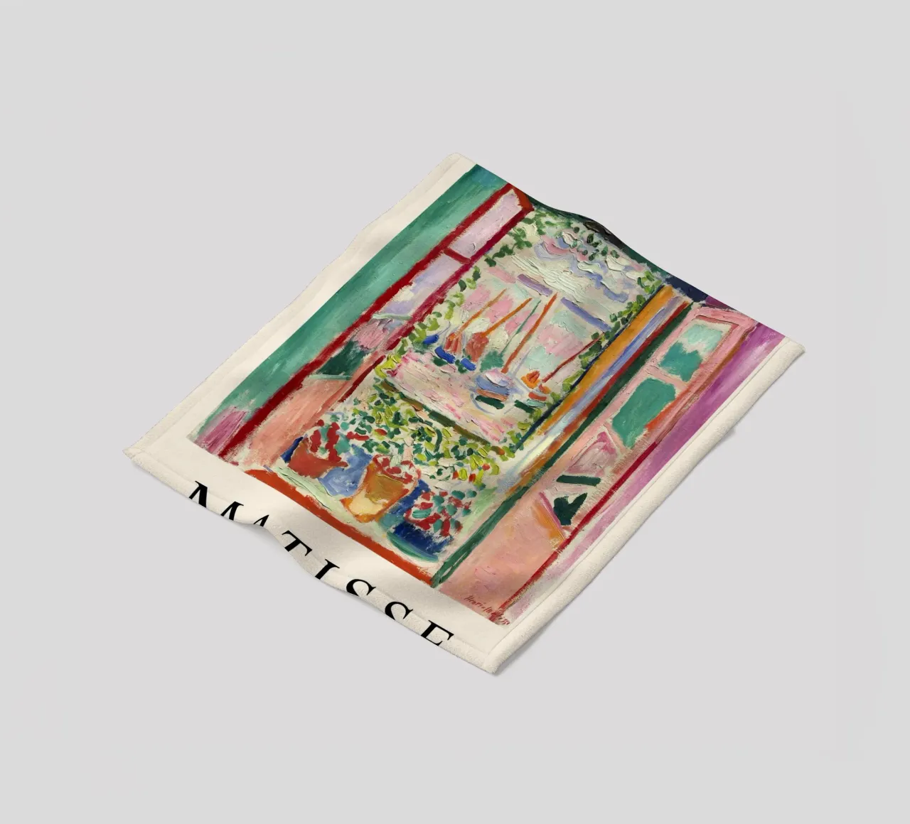 Henri Matisse Open Window - Fauvism Art Print fleece blanket by NorwesClub