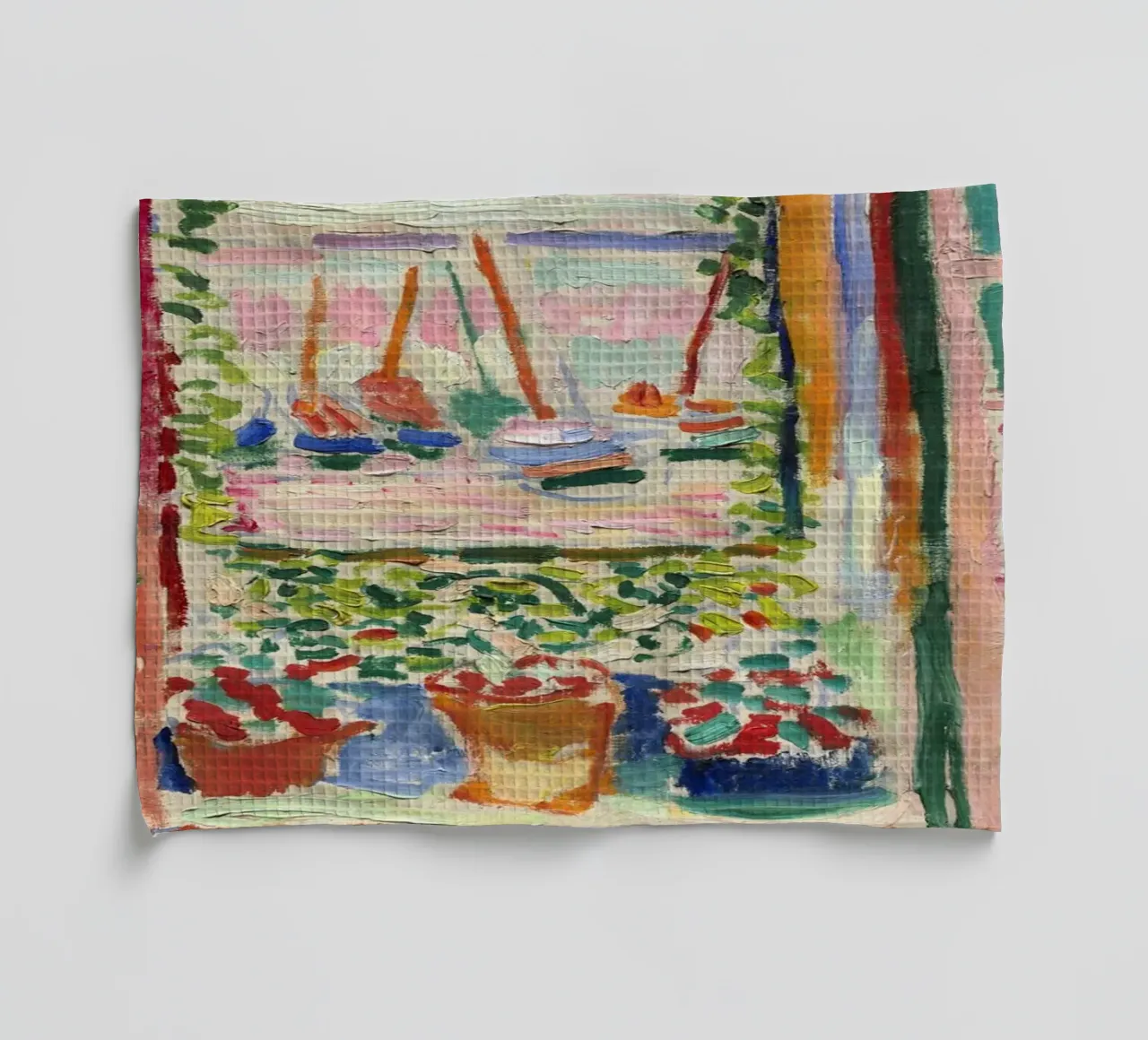 Henri Matisse Open Window - Fauvism Art Print Geschirrtuch von NorwesClub