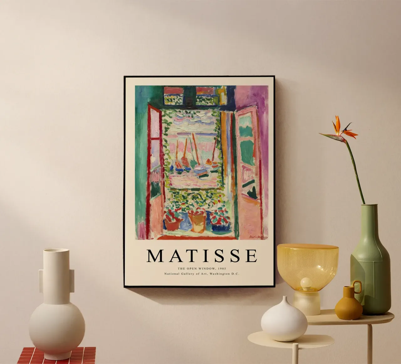 Henri Matisse Open Window - Fauvism Art Print metacrilato de NorwesClub