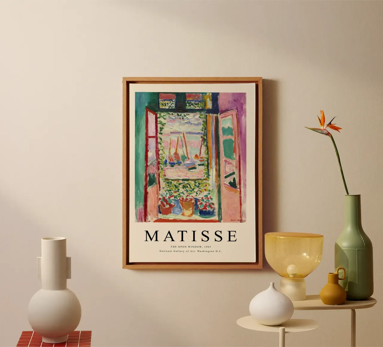 Henri Matisse Open Window - Fauvism Art Print canvas by NorwesClub