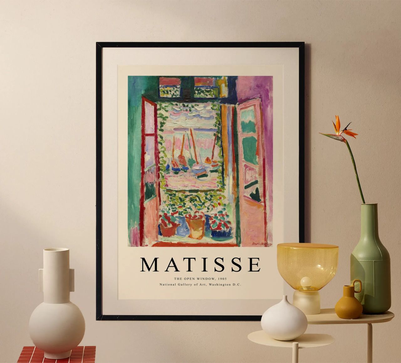 Henri Matisse Open Window - Fauvism Art Print poster de NorwesClub