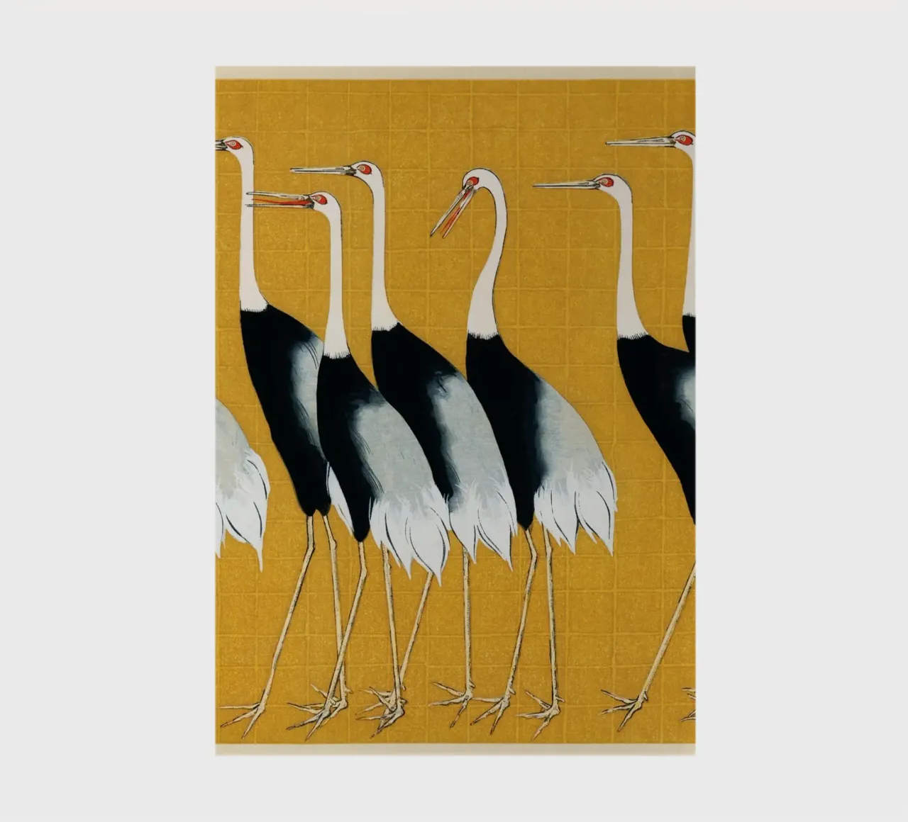 Japanese Print Art | Red-crowned Cranes Print notebook by NorwesClub