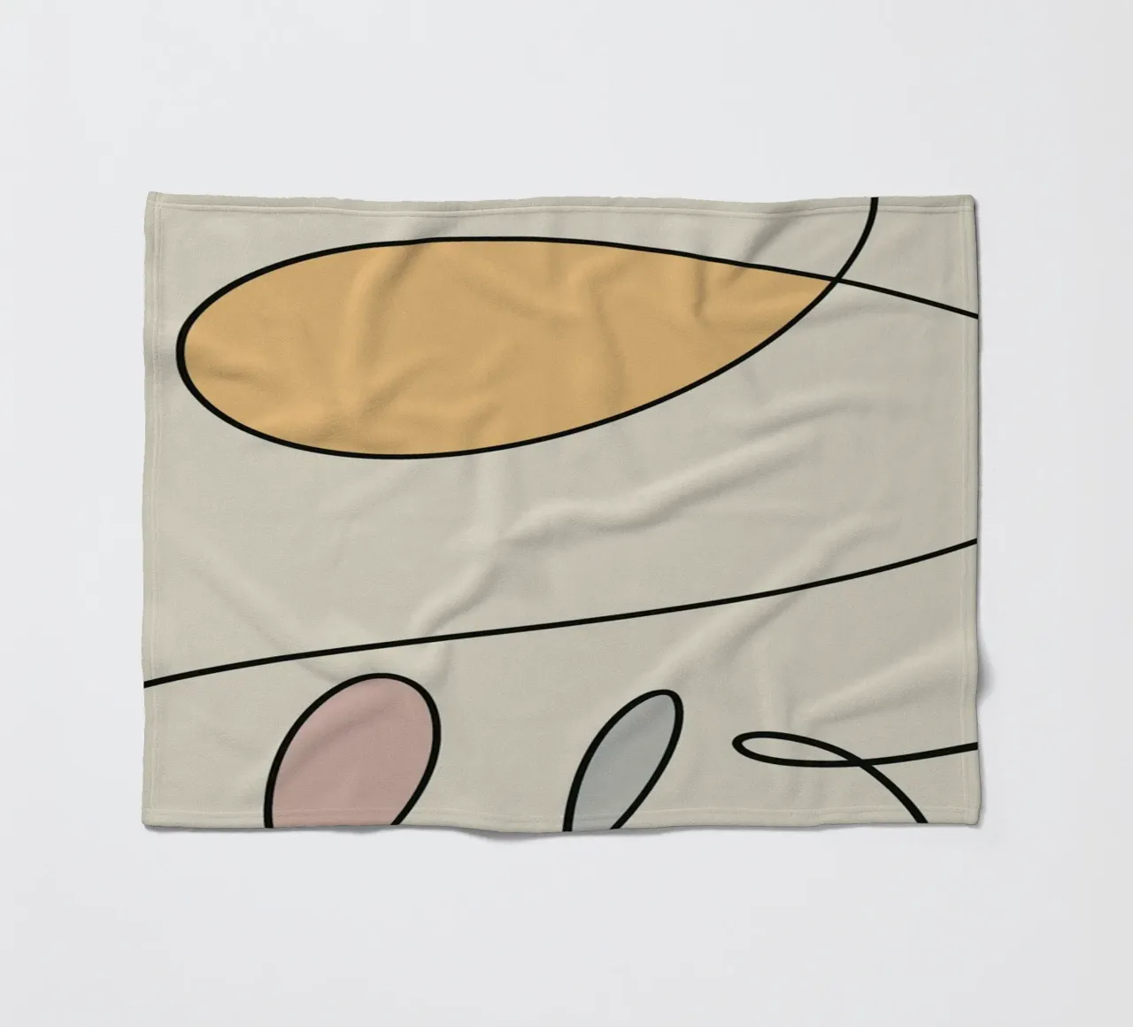 Minimal graceful line art abstract 17 coperta in pile da Little Dean
