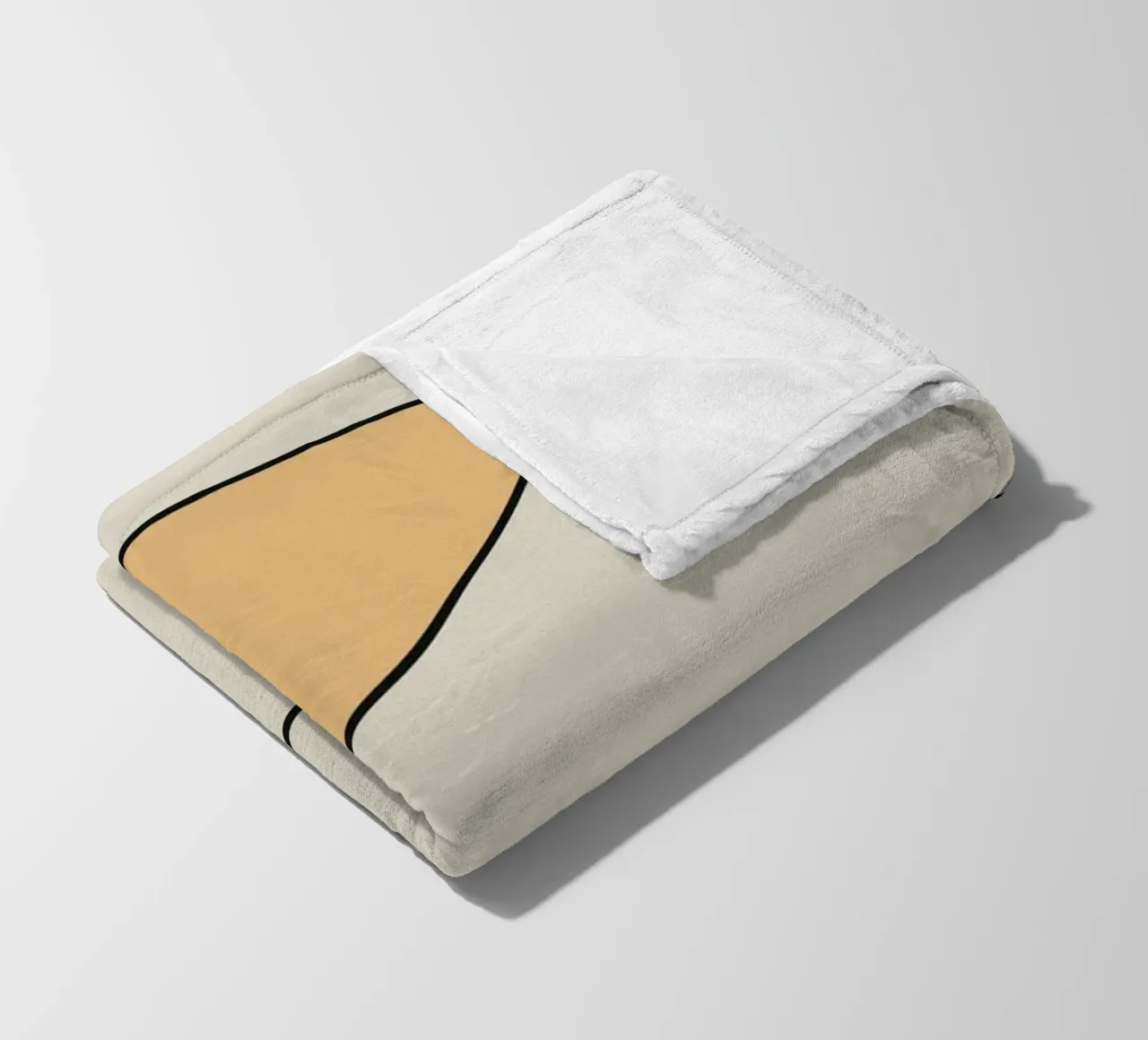 Minimal graceful line art abstract 17 coperta in pile da Little Dean